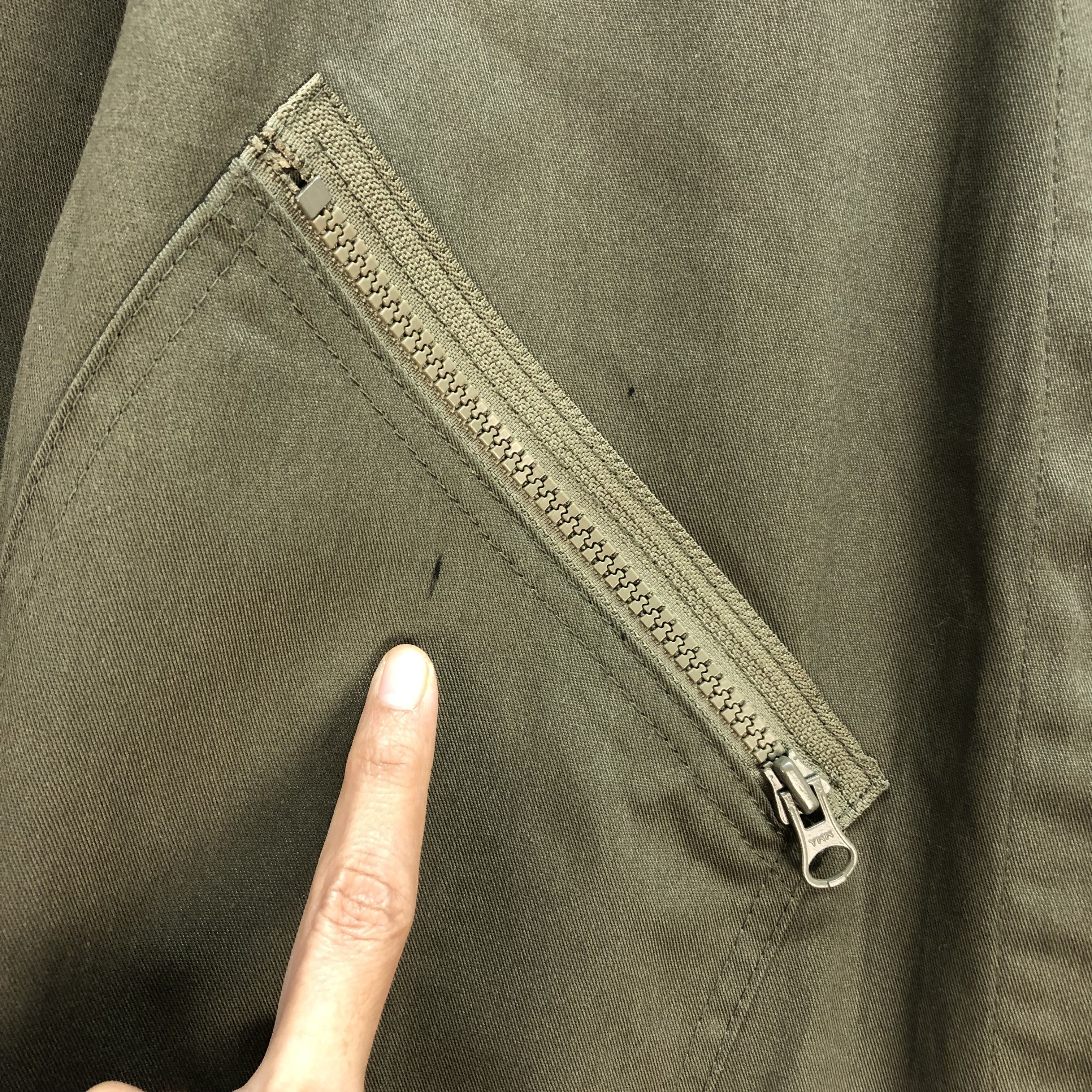 Japanese Brand HOUSTON COVERALLS SAGE GREEN TYPE K-2B #7130-111 Size US 39 - 4 Thumbnail