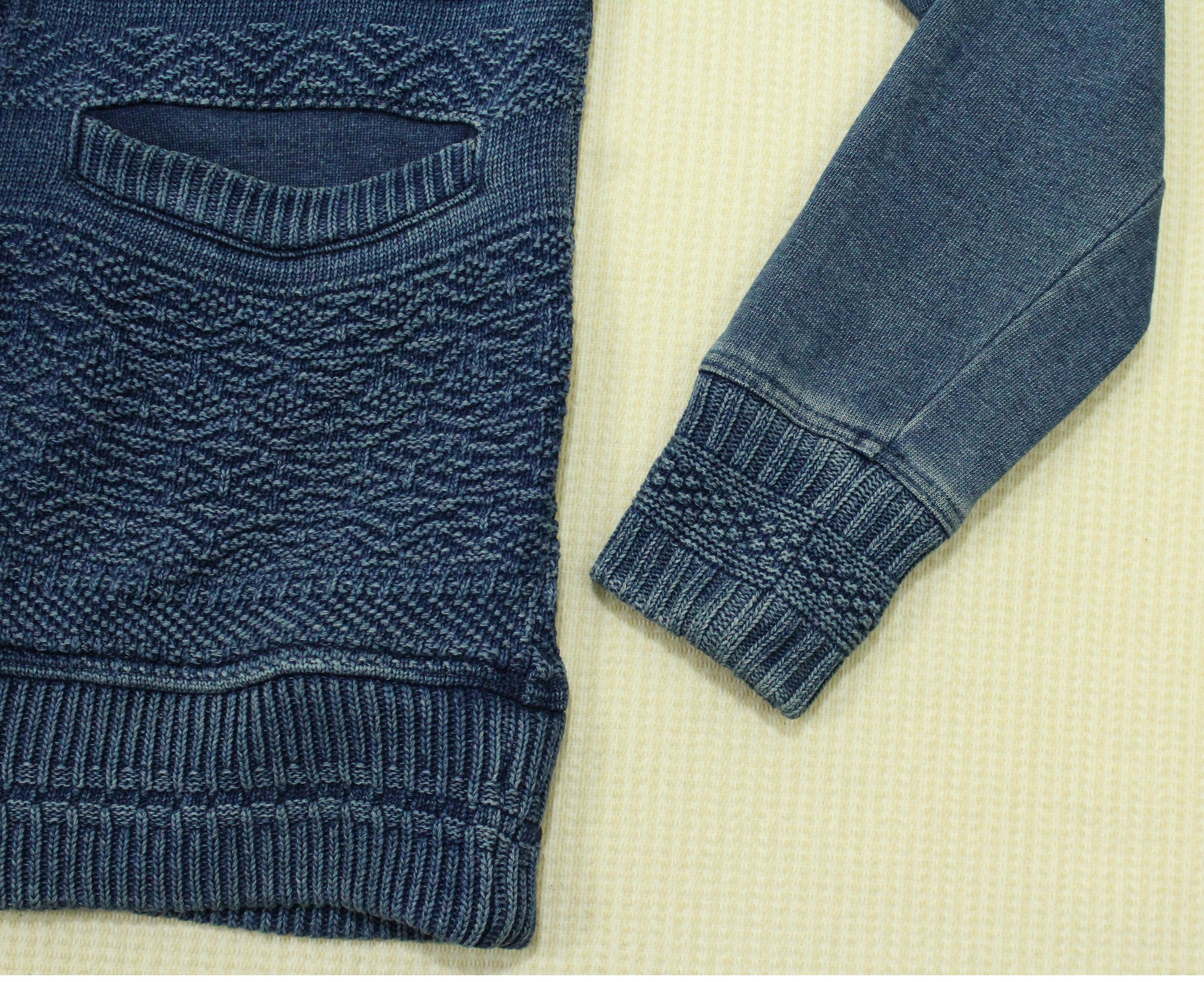 Indigo × Japanese Brand Vintage INDIGO Cardigan Jacket Japan Button Down Sunfaded Size US M / EU 48-50 / 2 - 9 Thumbnail