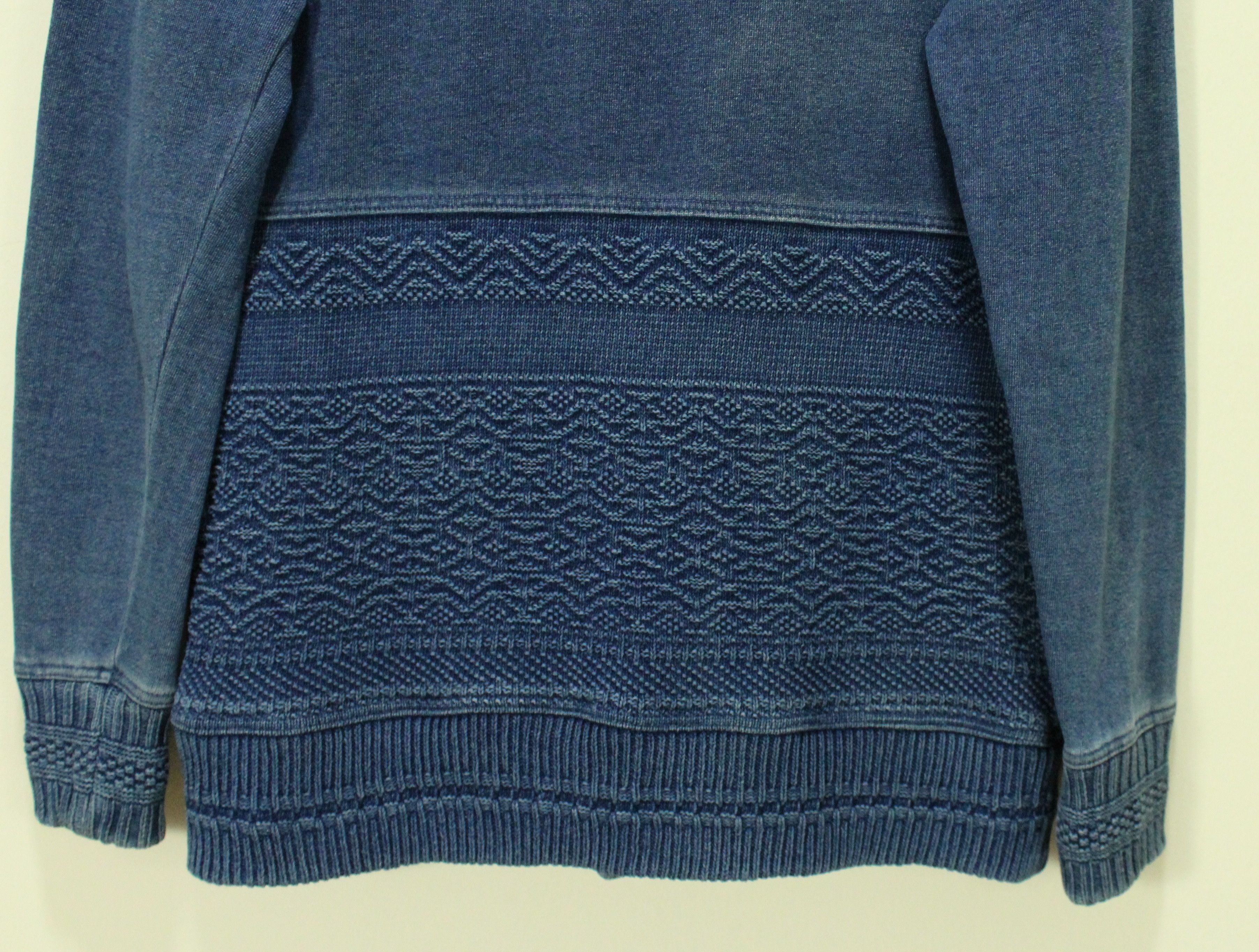Indigo × Japanese Brand Vintage INDIGO Cardigan Jacket Japan Button Down Sunfaded Size US M / EU 48-50 / 2 - 6 Thumbnail