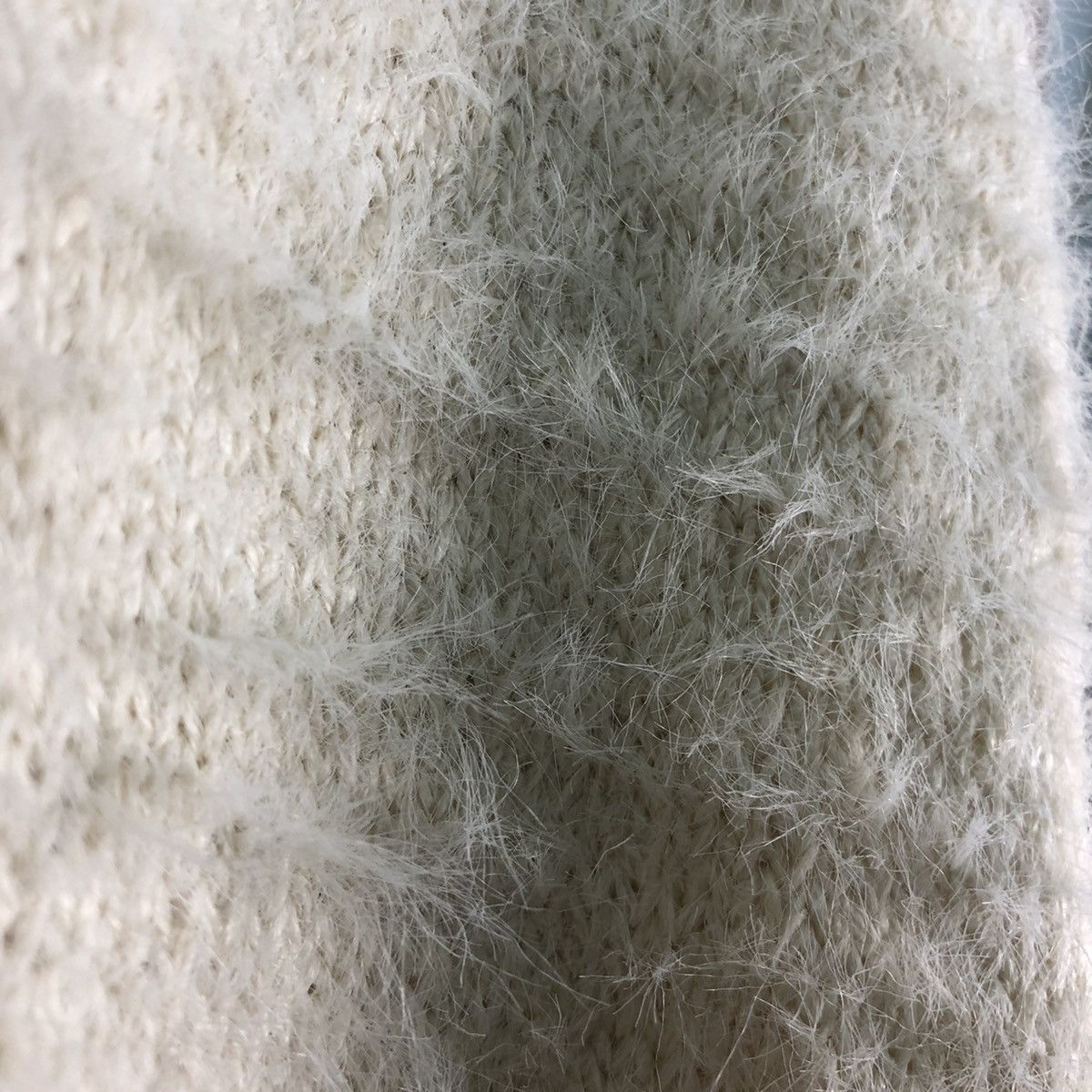 Homespun Knitwear × Japanese Brand Japan Glacier White Mohair Shag Shaggy KNitwear Size US L / EU 52-54 / 3 - 10 Thumbnail
