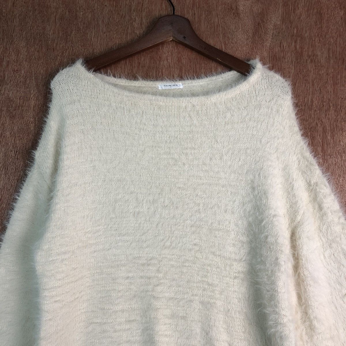 Homespun Knitwear × Japanese Brand Japan Glacier White Mohair Shag Shaggy KNitwear Size US L / EU 52-54 / 3 - 2 Thumbnail