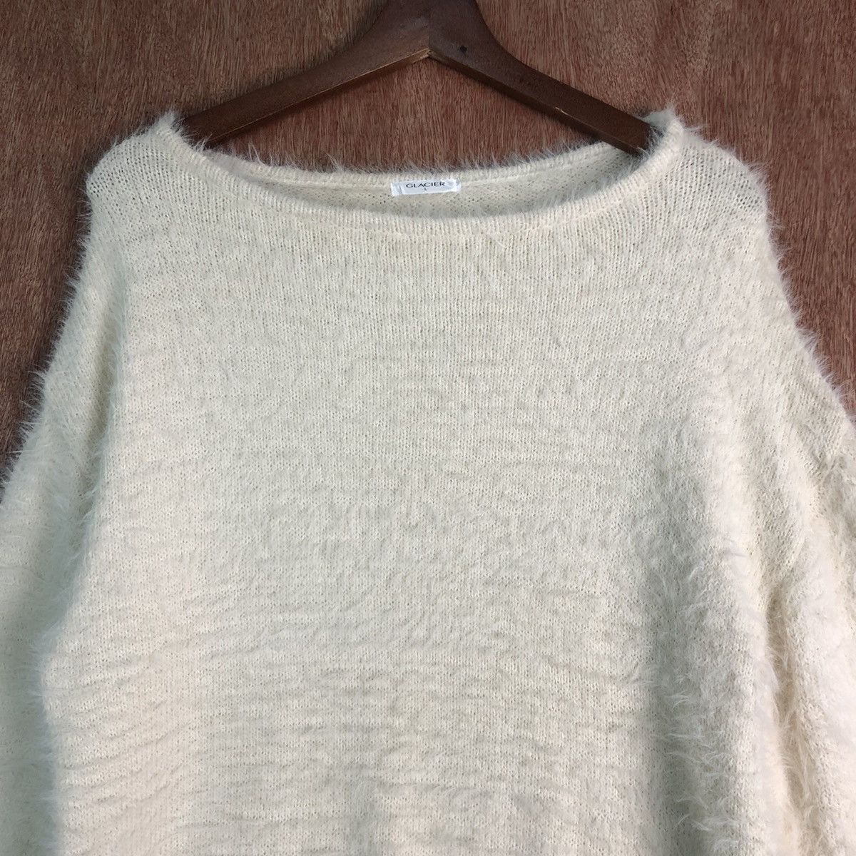 Homespun Knitwear × Japanese Brand Japan Glacier White Mohair Shag Shaggy KNitwear Size US L / EU 52-54 / 3 - 8 Thumbnail