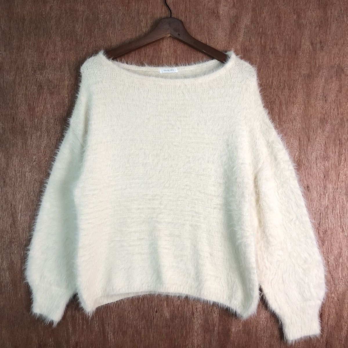 Homespun Knitwear × Japanese Brand Japan Glacier White Mohair Shag Shaggy KNitwear Size US L / EU 52-54 / 3 - 3 Thumbnail
