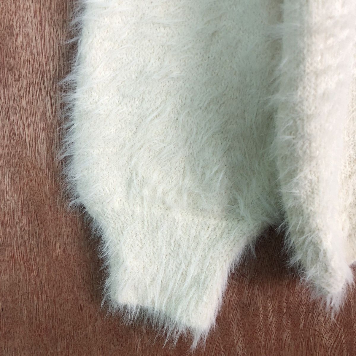 Homespun Knitwear × Japanese Brand Japan Glacier White Mohair Shag Shaggy KNitwear Size US L / EU 52-54 / 3 - 6 Thumbnail