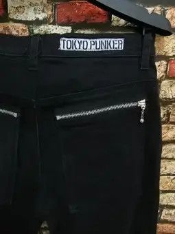 Japanese Brand Vintage Tokyo Punkers Black Zipper Jeans - Size 34 Size US 34 / EU 50 - 7 Thumbnail