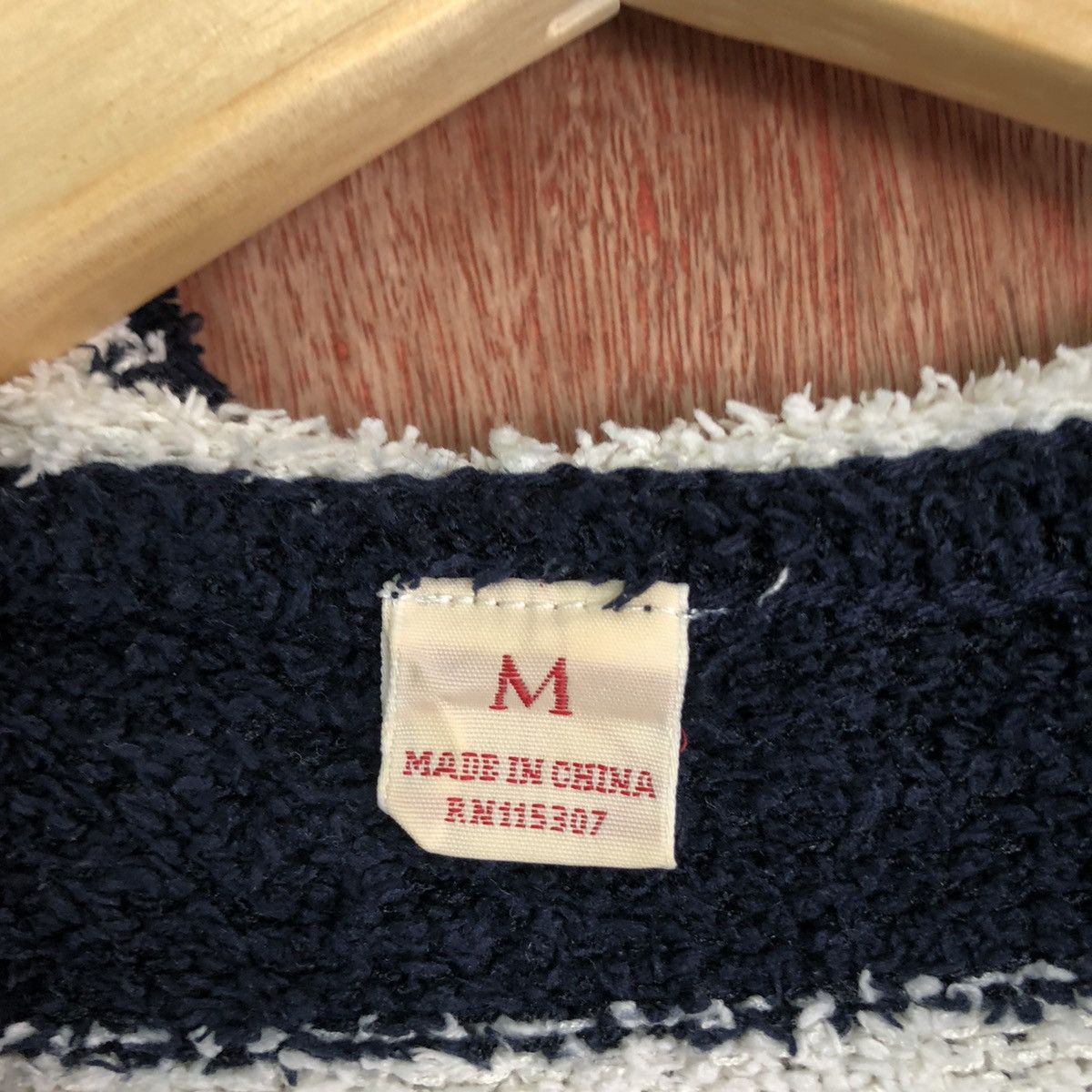 Homespun Knitwear × Japanese Brand Japanese Stripes Blue White Mohair Knit Sweater Hoodie Size US M / EU 48-50 / 2 - 9 Thumbnail
