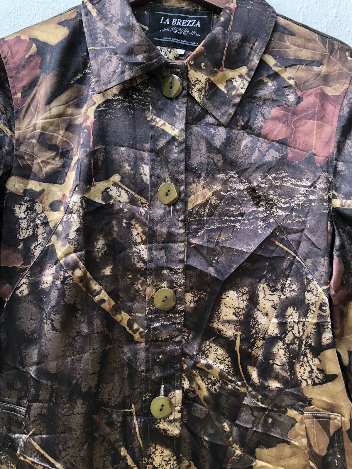 Japanese Brand LA BREZZA fullprint floral design jacket soft silk style Size M / US 6-8 / IT 42-44 - 3 Thumbnail