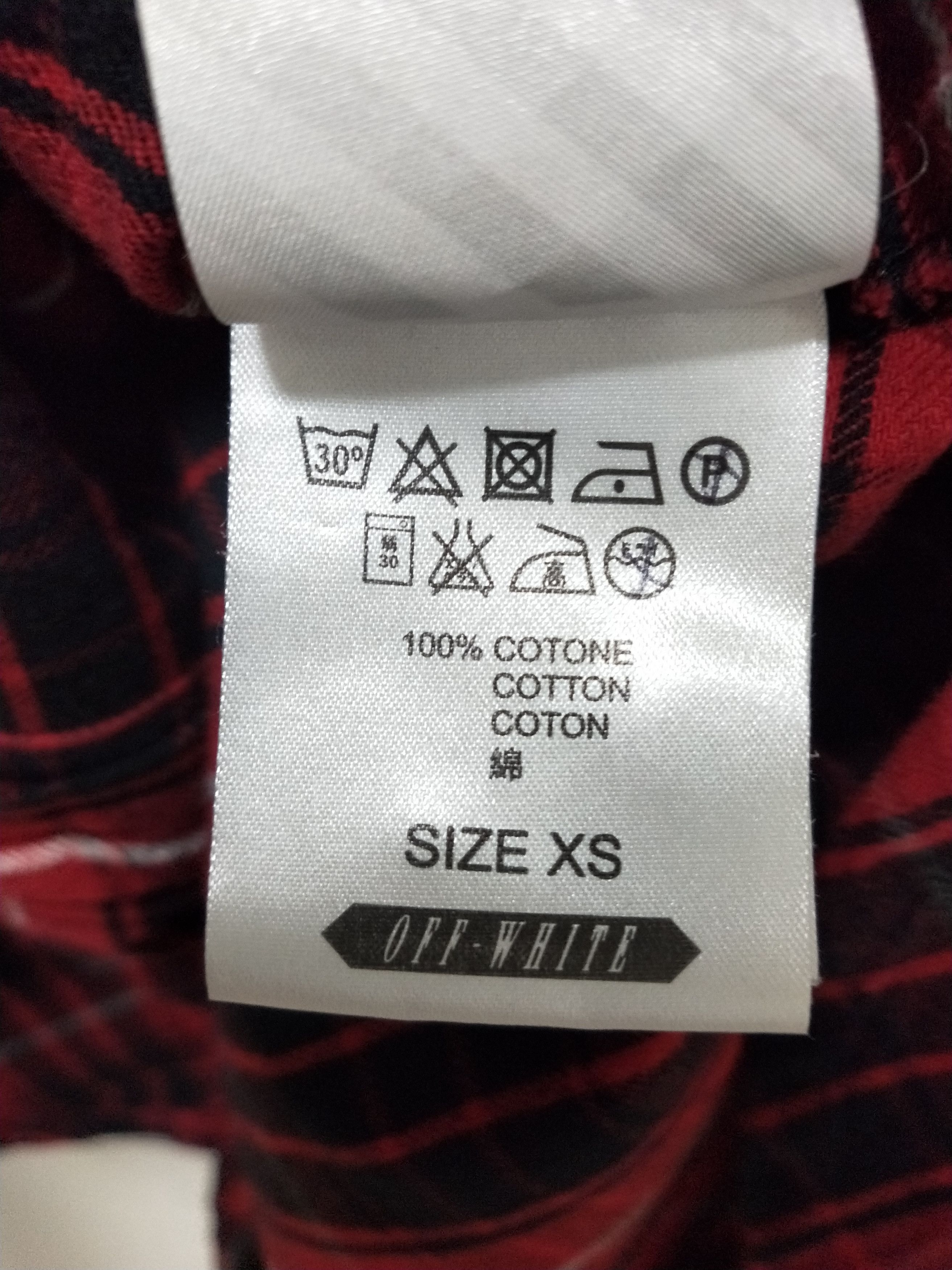 Off-White Diagonals Check Shirt Size US XS / EU 42 / 0 - 7 Thumbnail
