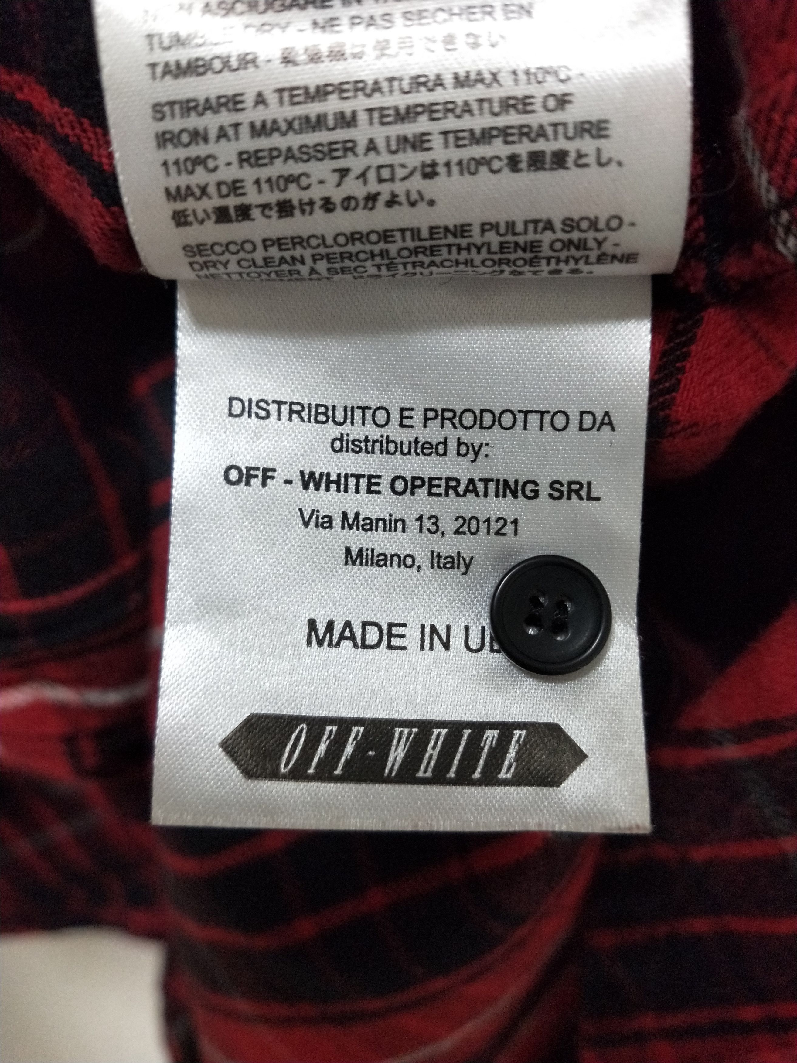 Off-White Diagonals Check Shirt Size US XS / EU 42 / 0 - 8 Thumbnail