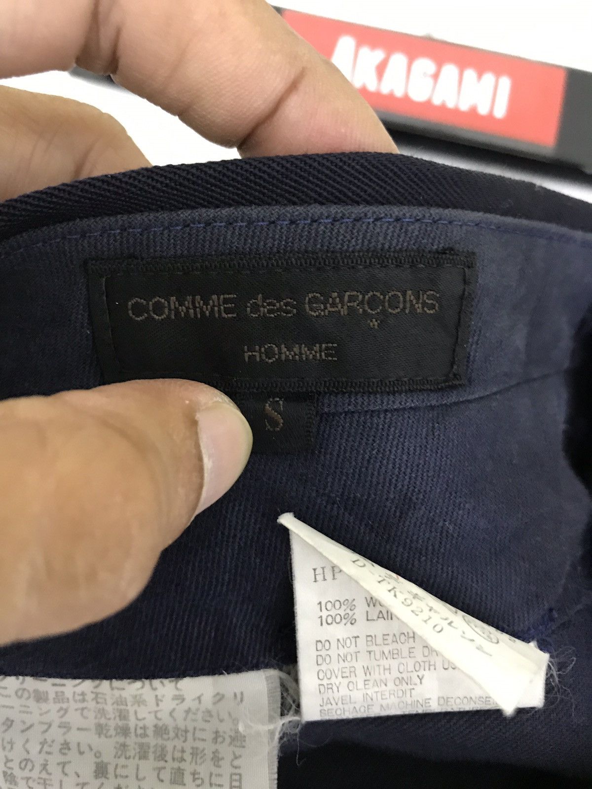 Comme des Garcons 🌟 Vtg 1992 Comme Des Garcons Balloon Wool Trouser Black Size US 29 - 7 Thumbnail