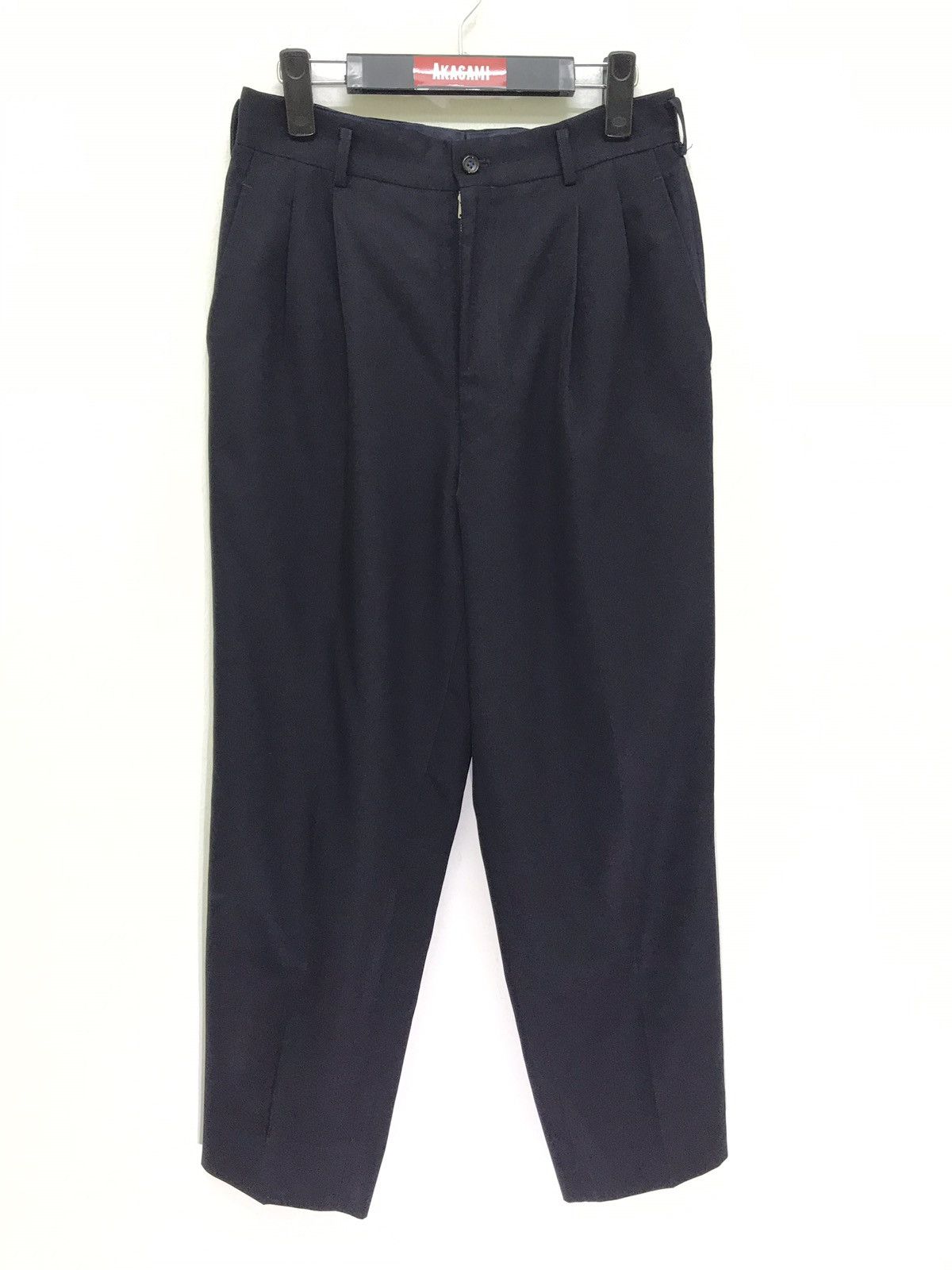 Comme des Garcons 🌟 Vtg 1992 Comme Des Garcons Balloon Wool Trouser Black Size US 29 - 1 Thumbnail
