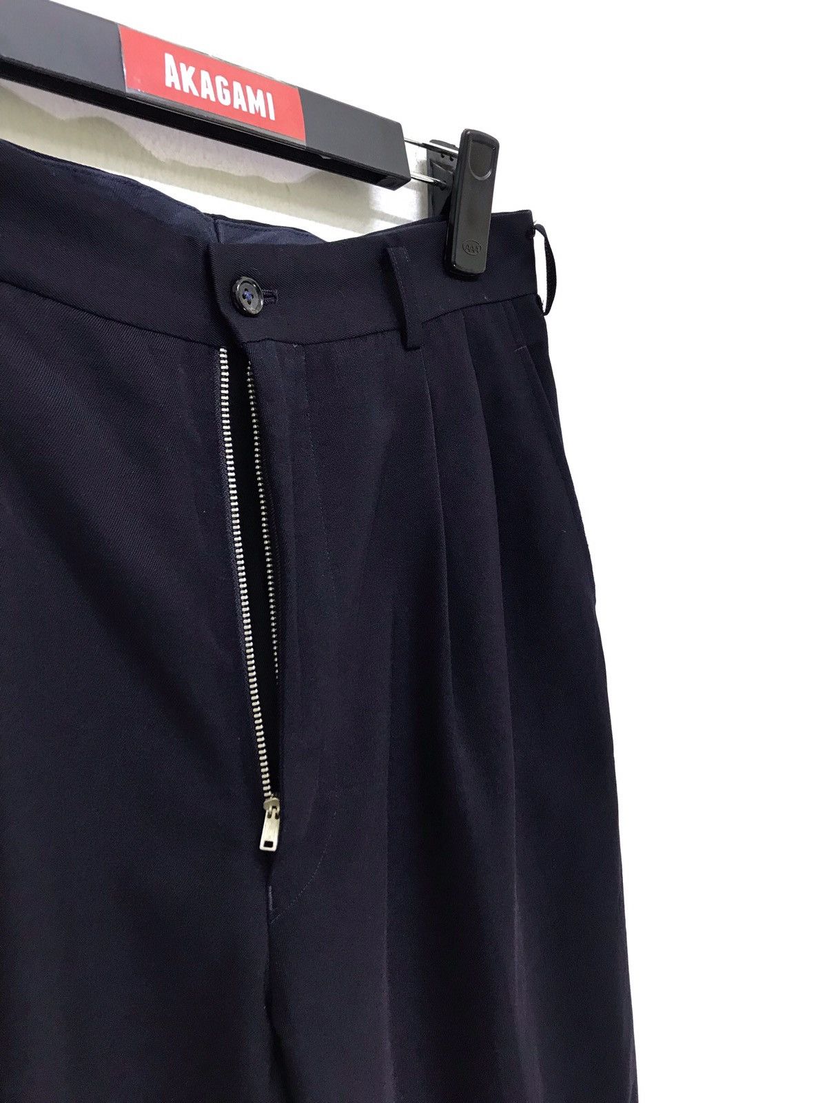 Comme des Garcons 🌟 Vtg 1992 Comme Des Garcons Balloon Wool Trouser Black Size US 29 - 4 Thumbnail