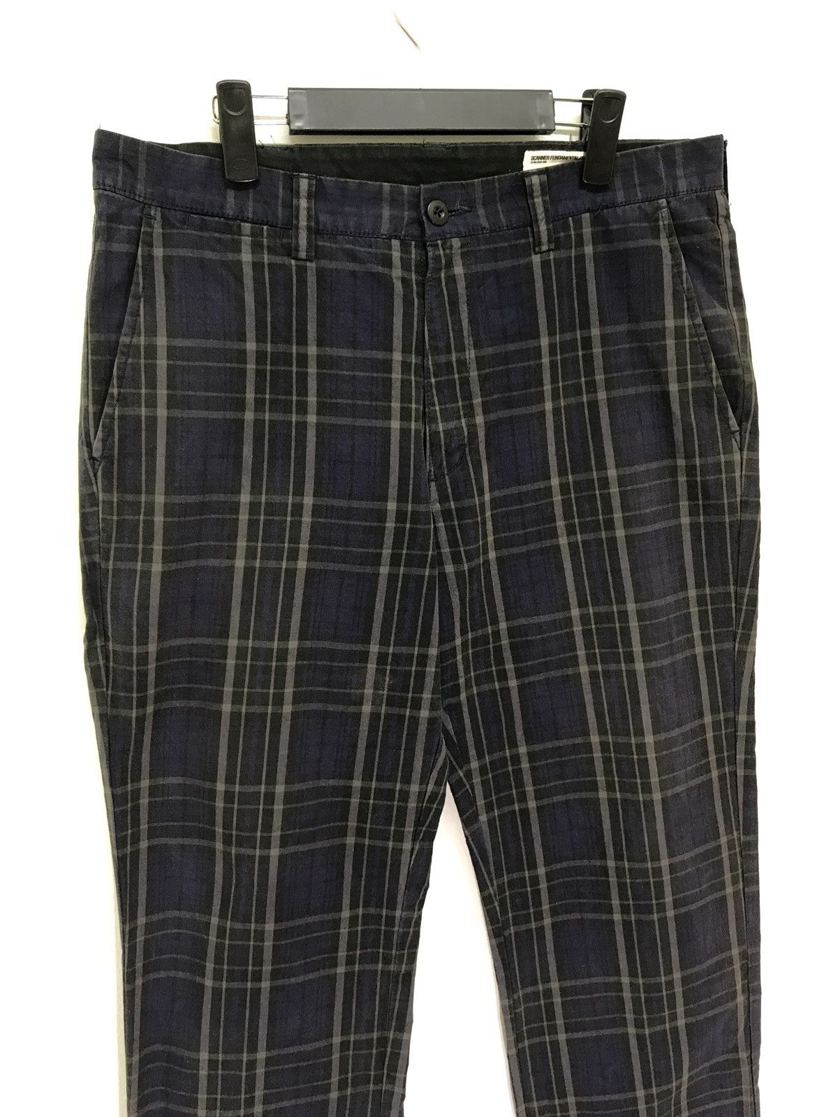 Japanese Brand Made in Japan Scanner Fundamental Tartan Plaid Pant Regular Size US 35 - 3 Thumbnail