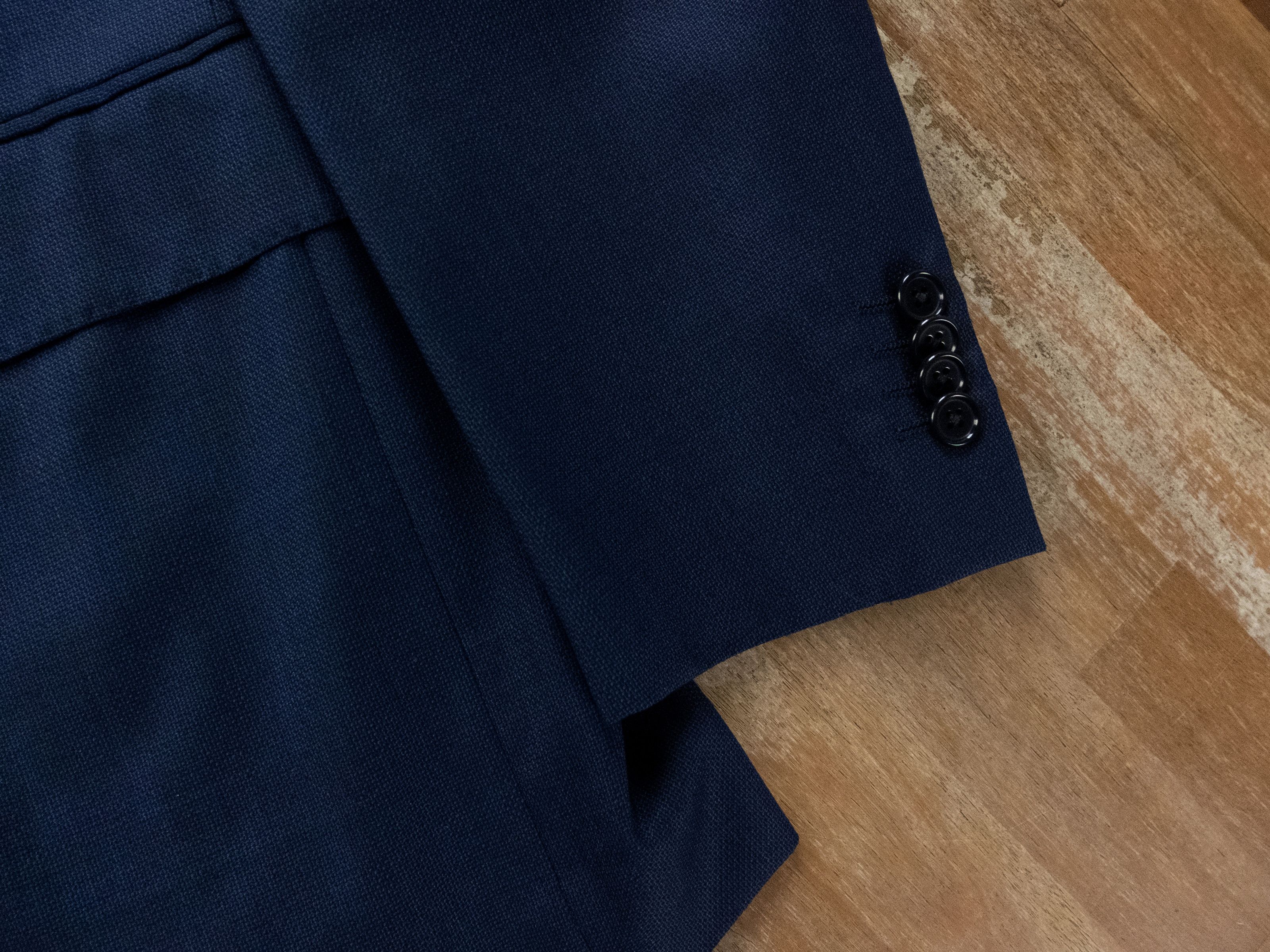 Caruso VAKKO by Caruso navy blue wool blazer jacket 42 US 52 IT Size 42R - 4 Thumbnail