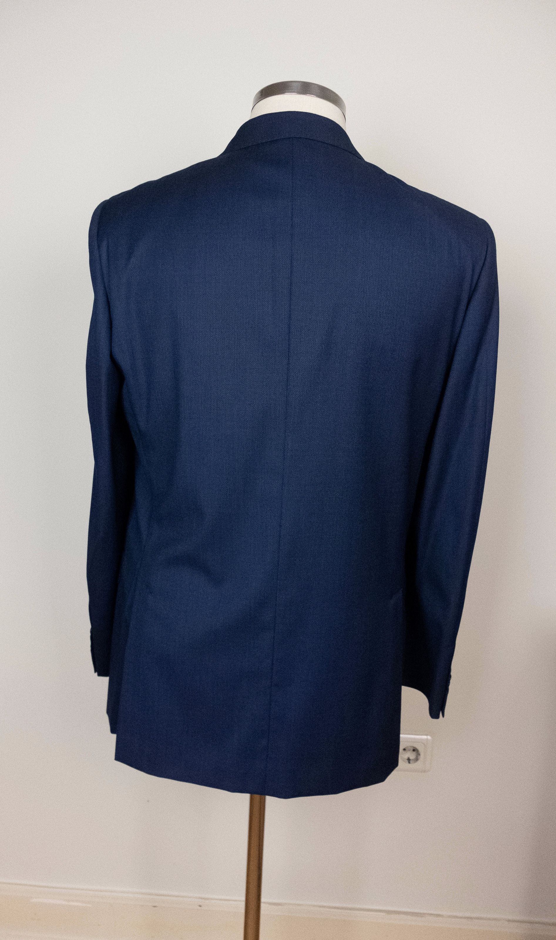 Caruso VAKKO by Caruso navy blue wool blazer jacket 42 US 52 IT Size 42R - 3 Thumbnail