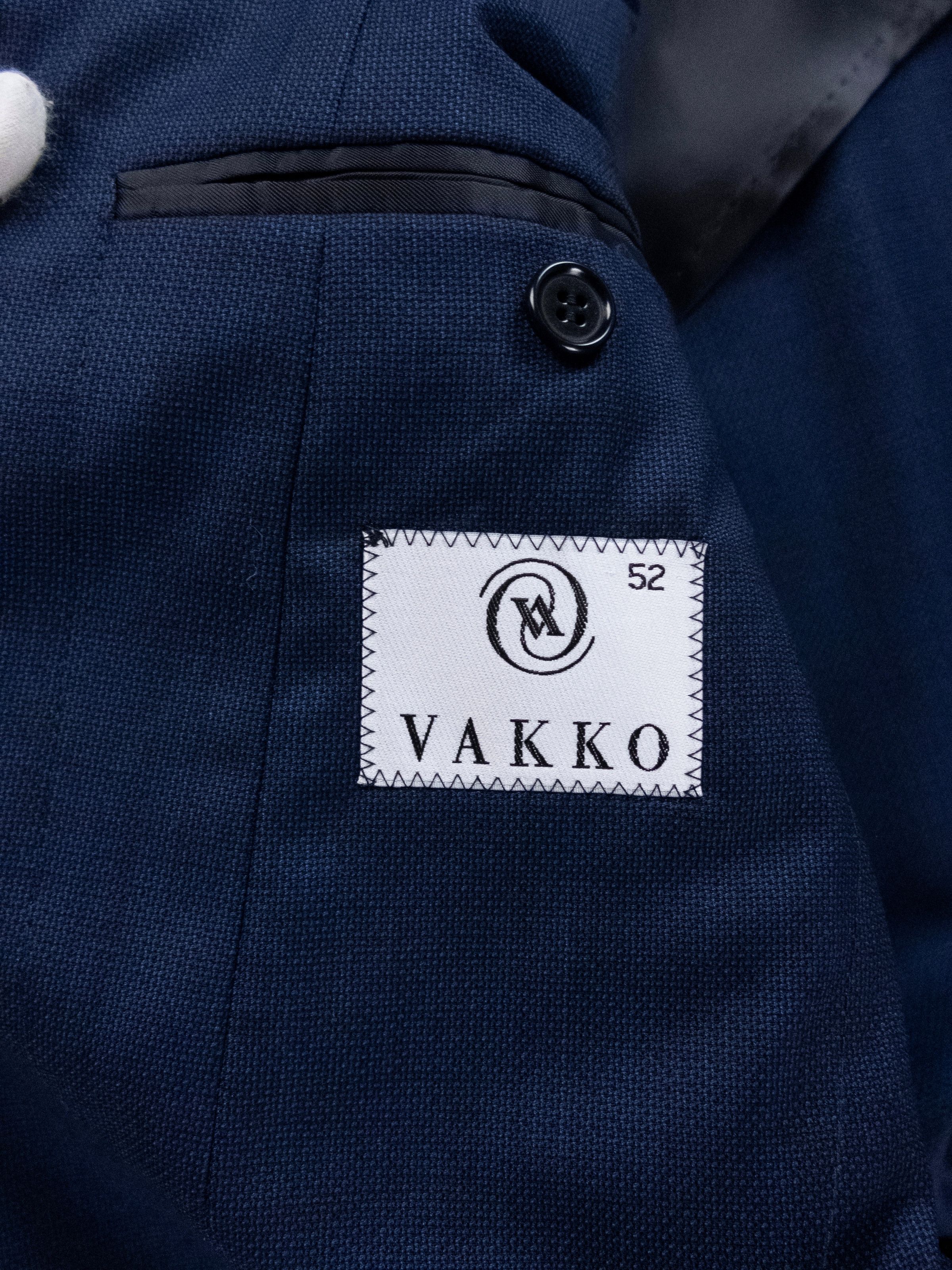 Caruso VAKKO by Caruso navy blue wool blazer jacket 42 US 52 IT Size 42R - 9 Thumbnail