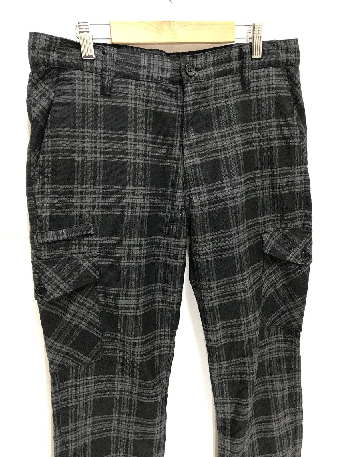 Japanese Brand Suggestion Cargo Tartan Plaid Pant Slim Size US 30 / EU 46 - 3 Thumbnail