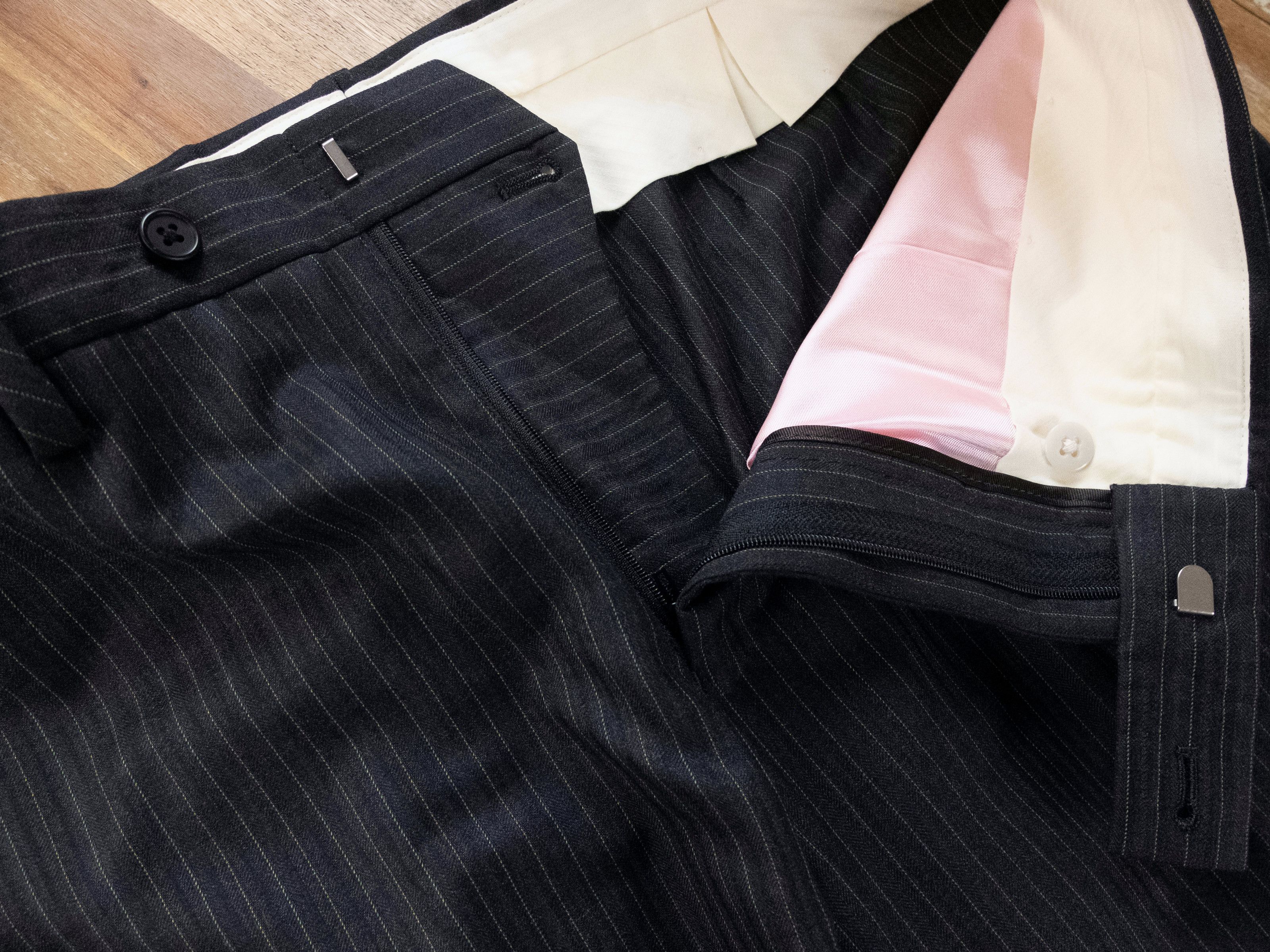 Paul Smith PAUL SMITH mainline gray striped wool suit 40 US 50 IT Size 40R - 13 Thumbnail