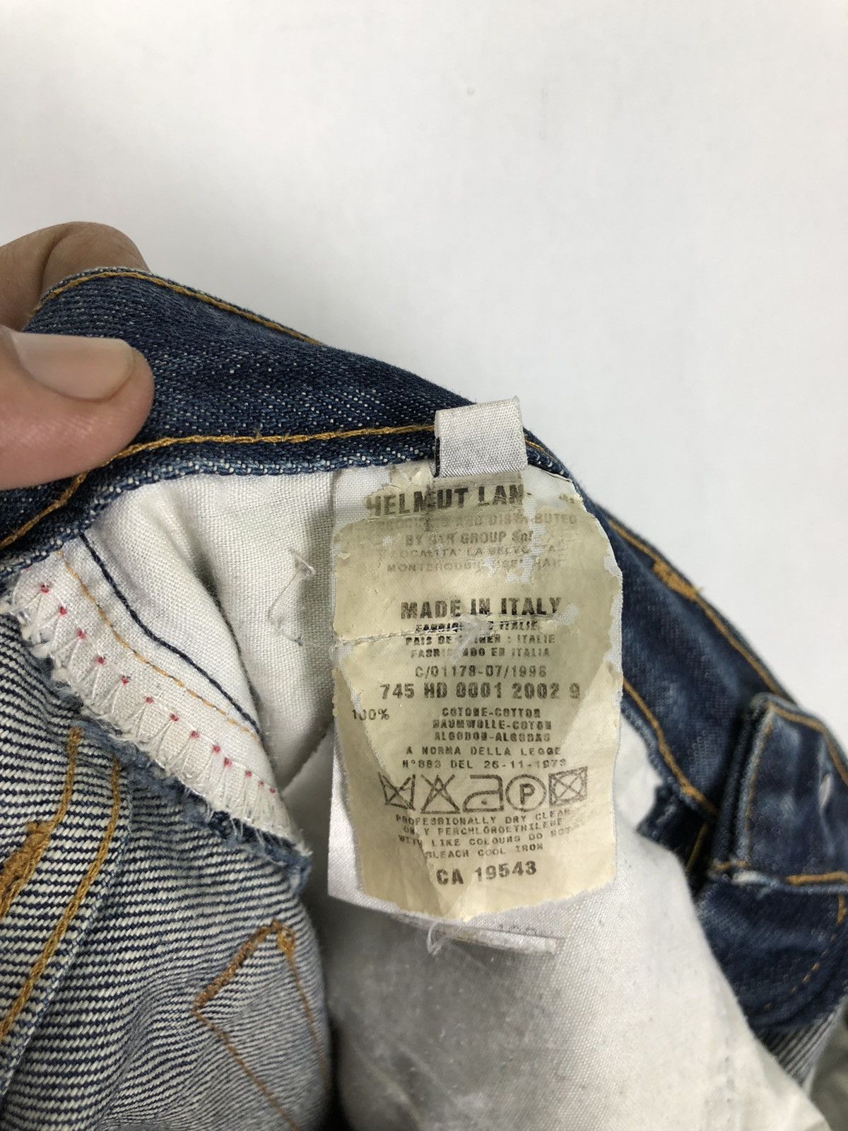 Helmut Lang ✅VINTAGE 1998 HELMUT LANG Size US 31 - 6 Thumbnail