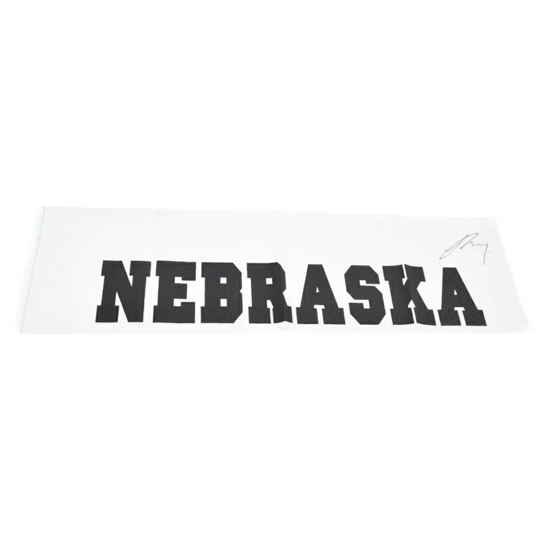 Raf Simons Raf Simons Autographed Banner Nebraska AW 2002 | Grailed