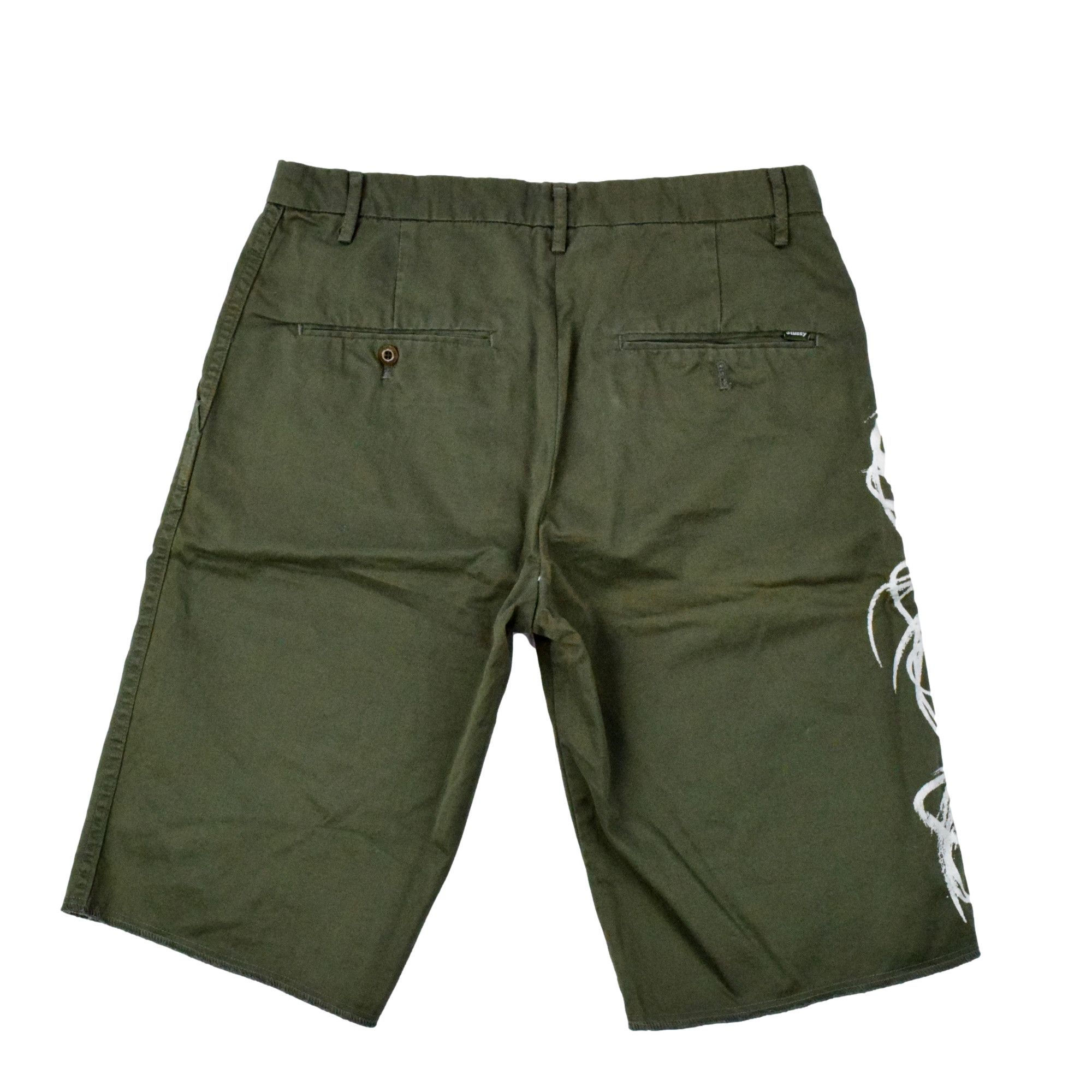 2007 stussy x Futura atom logo chino shorts
