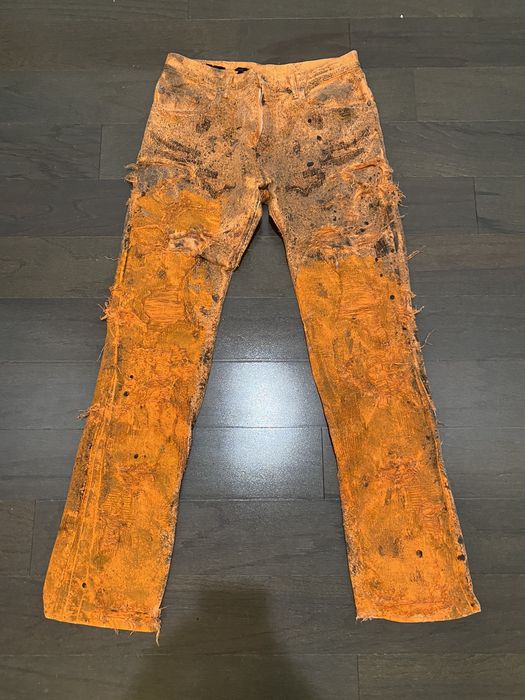 Vlone Vlone Scab Denim Jeans | Grailed