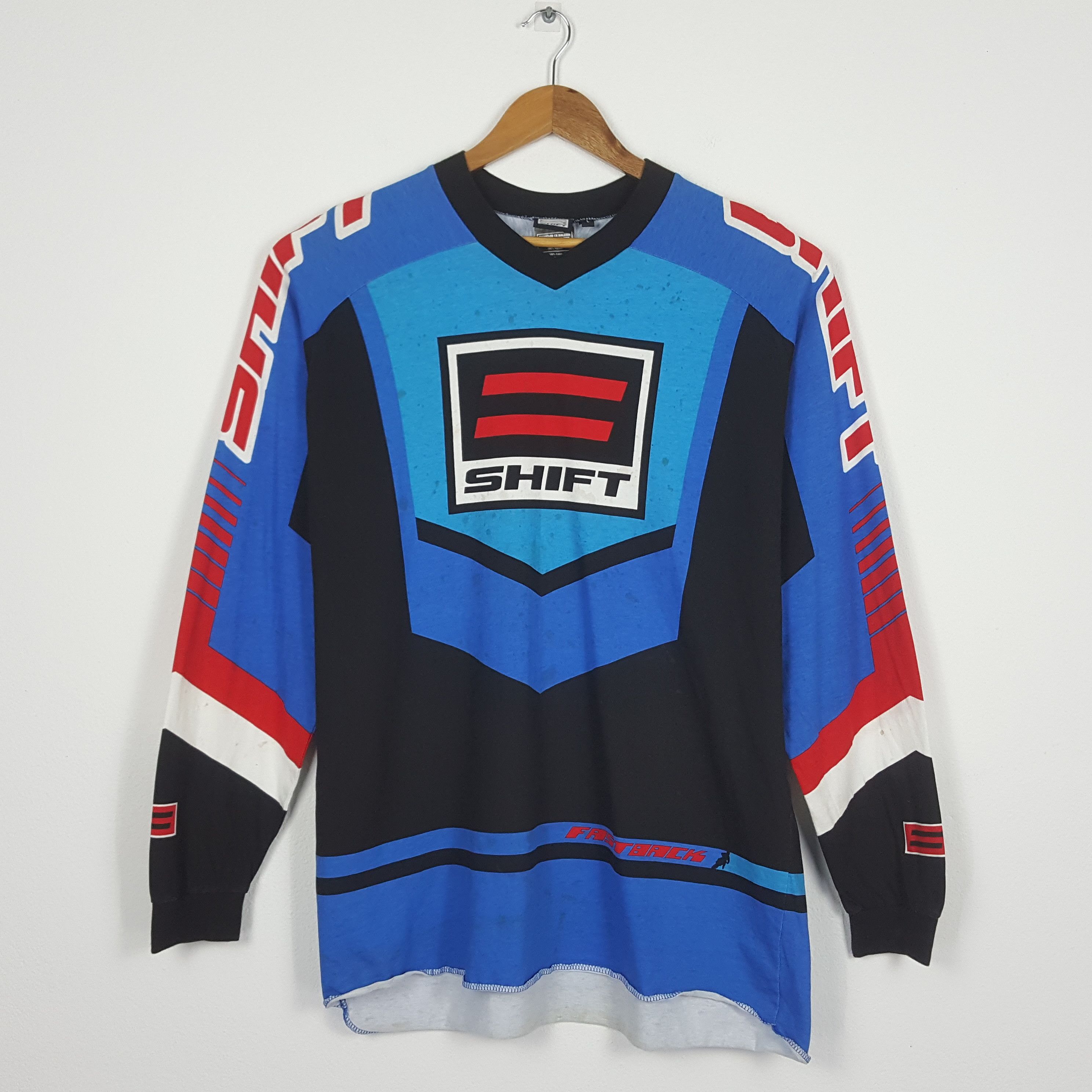 Vintage Vintage SHIFT Extreme Sports Racing Full Print T-Shirt Size US L / EU 52-54 / 3 - 1 Thumbnail
