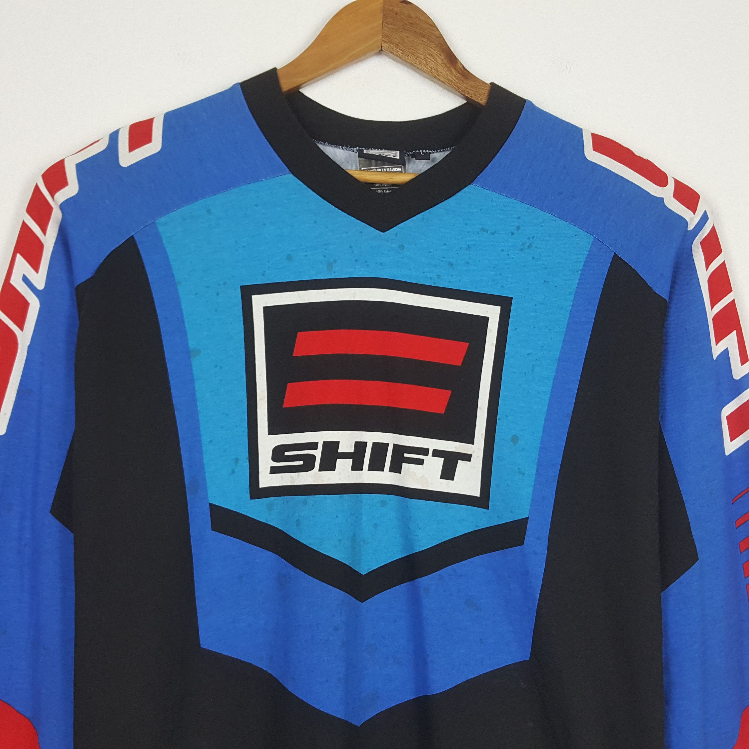 Vintage Vintage SHIFT Extreme Sports Racing Full Print T-Shirt Size US L / EU 52-54 / 3 - 4 Thumbnail