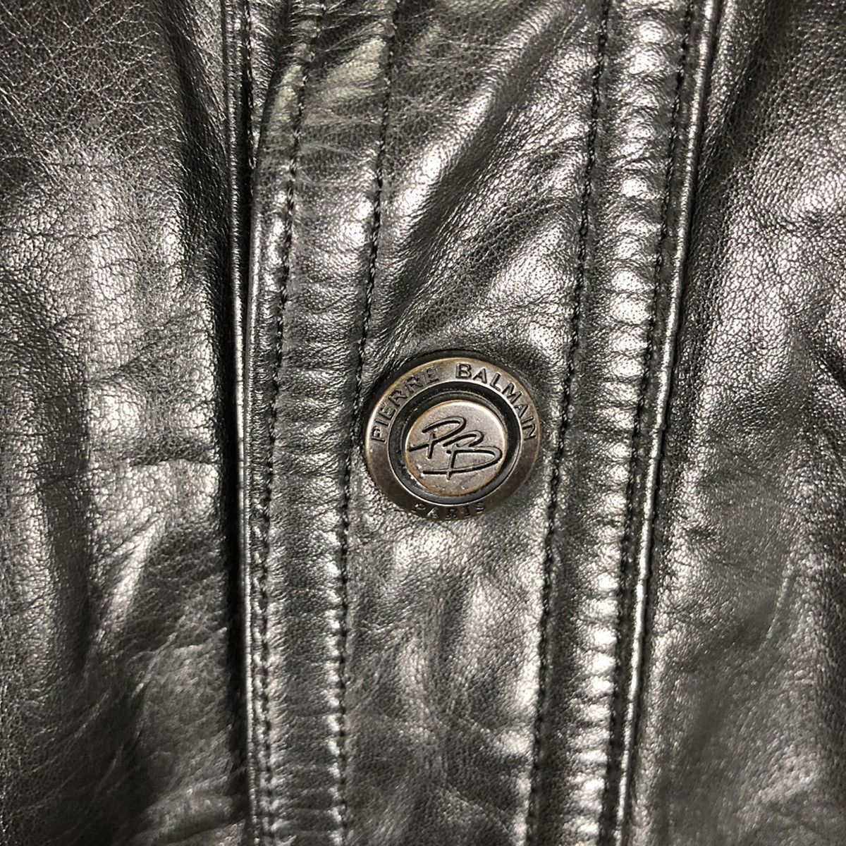 Leather PIERRE BALMAIN COWHIDE LEATHER JACKET Size US M / EU 48-50 / 2 - 10 Thumbnail