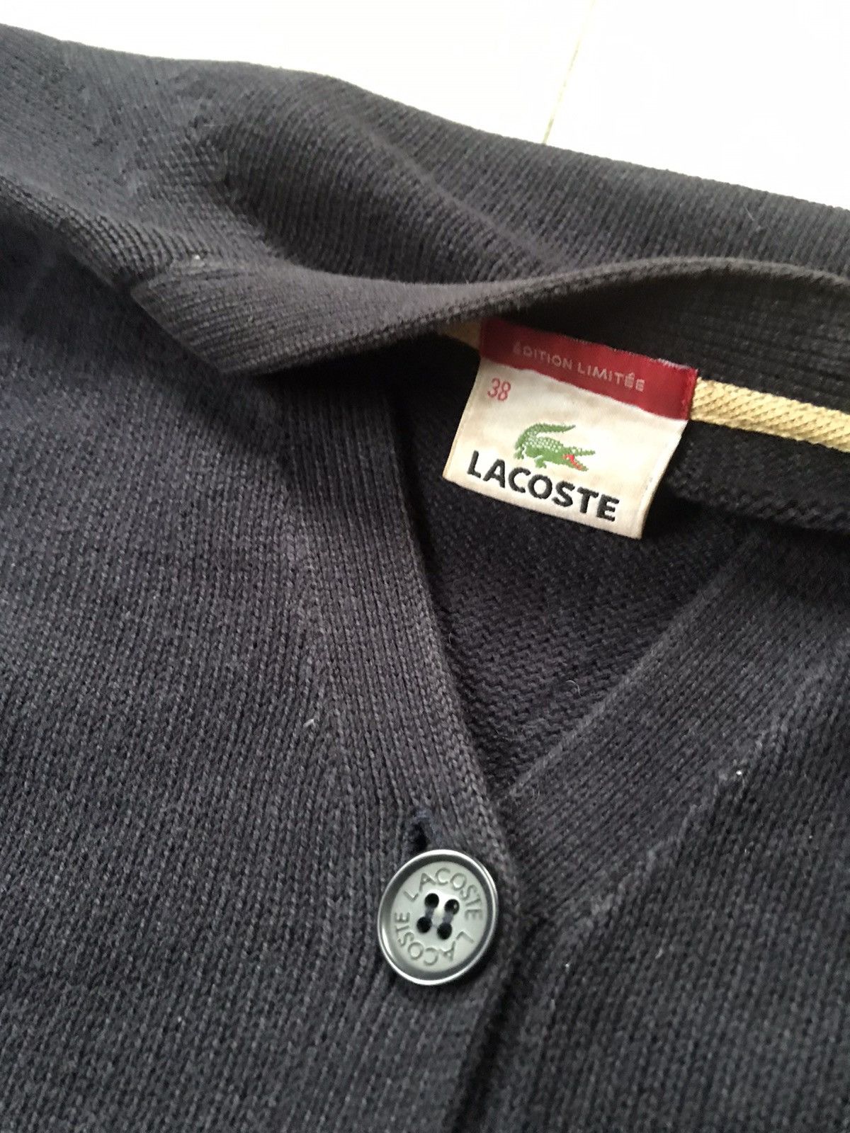 Lacoste × Vintage Vintage cardigan lacoste button Size US S / EU 44-46 / 1 - 5 Thumbnail