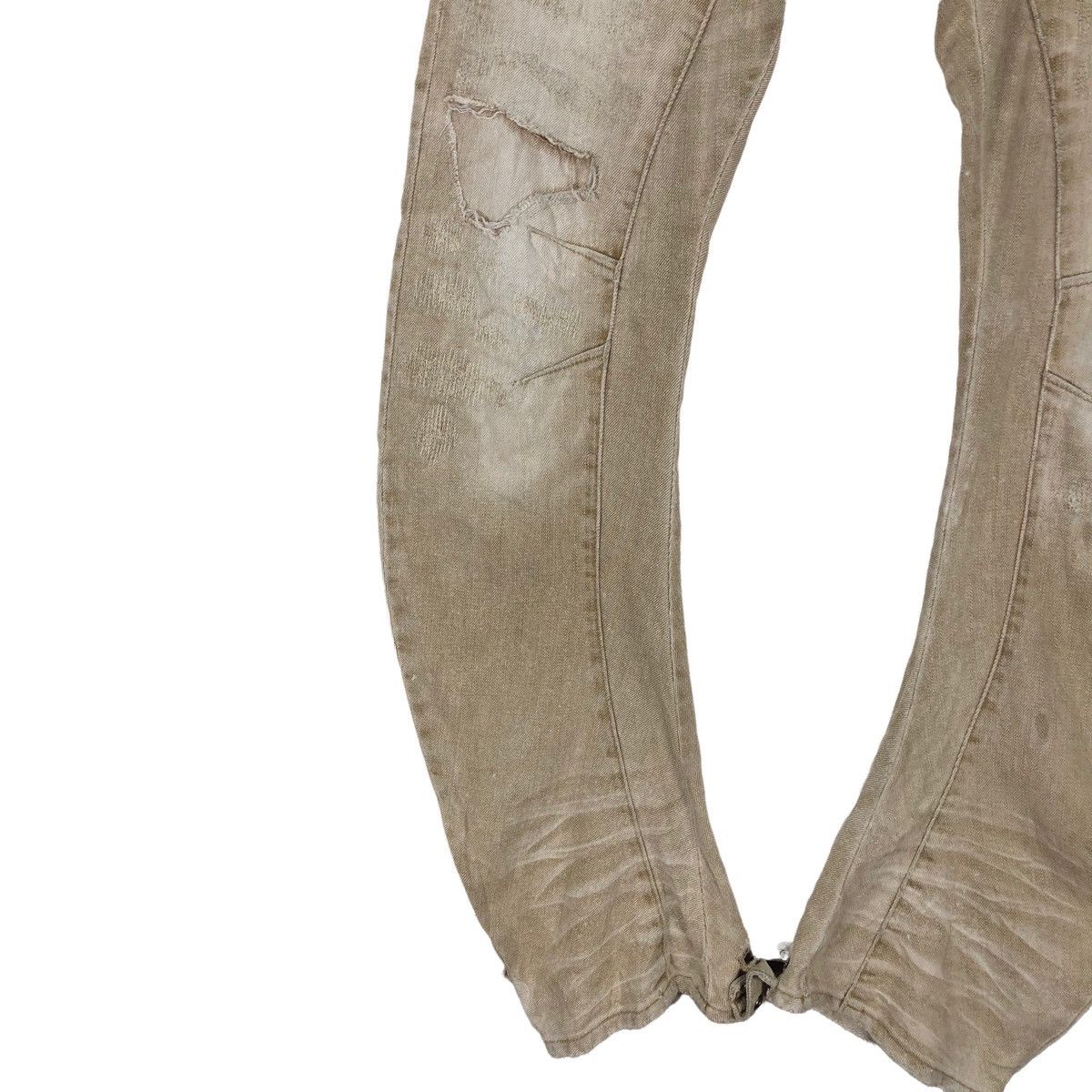 Japanese Brand PPFM TAN DISTRESSED DENIM MULTI POCKET Size US 32 / EU 48 - 3 Thumbnail