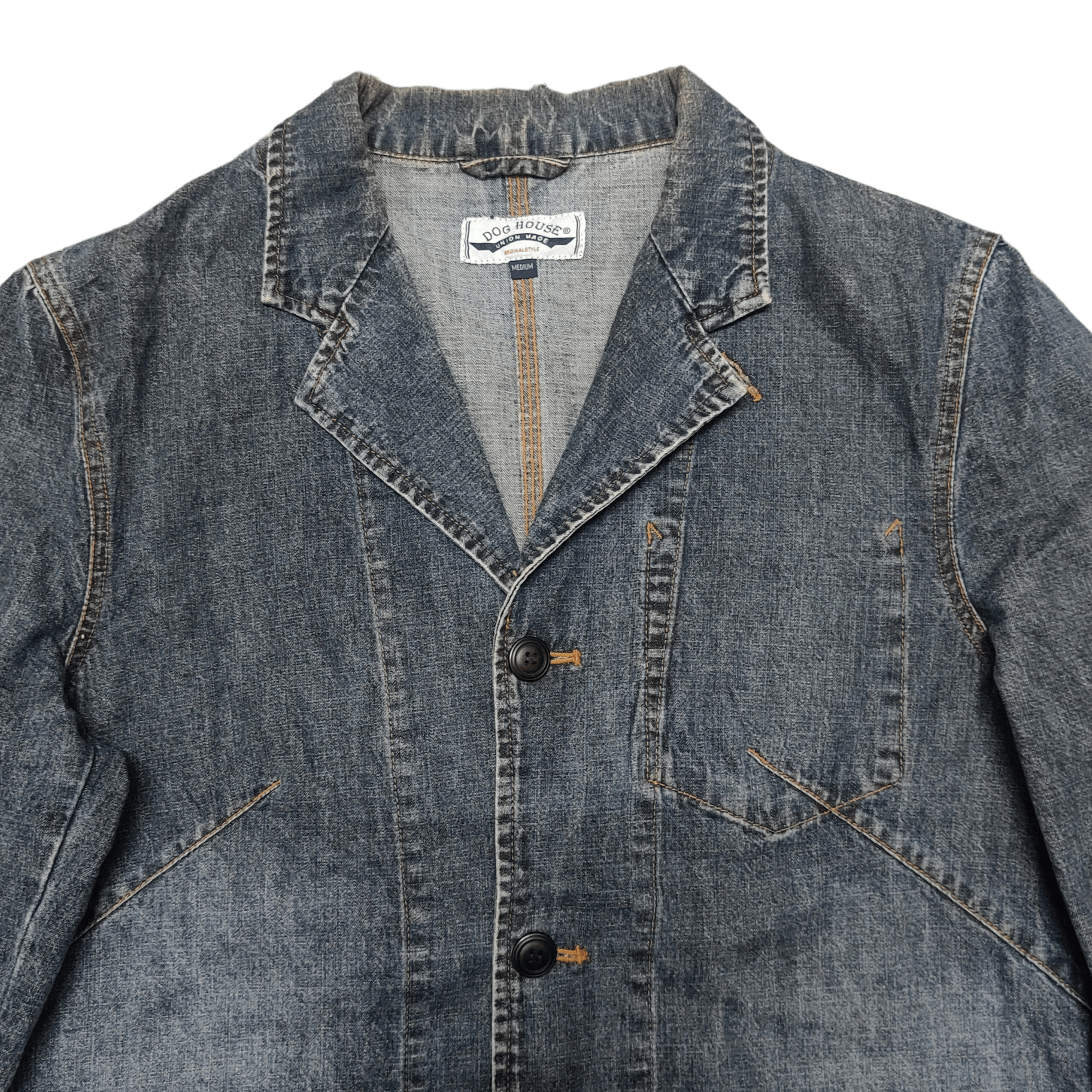 Japanese Brand Vintage Dog House Union Made Denim Jacket Size US M / EU 48-50 / 2 - 2 Thumbnail
