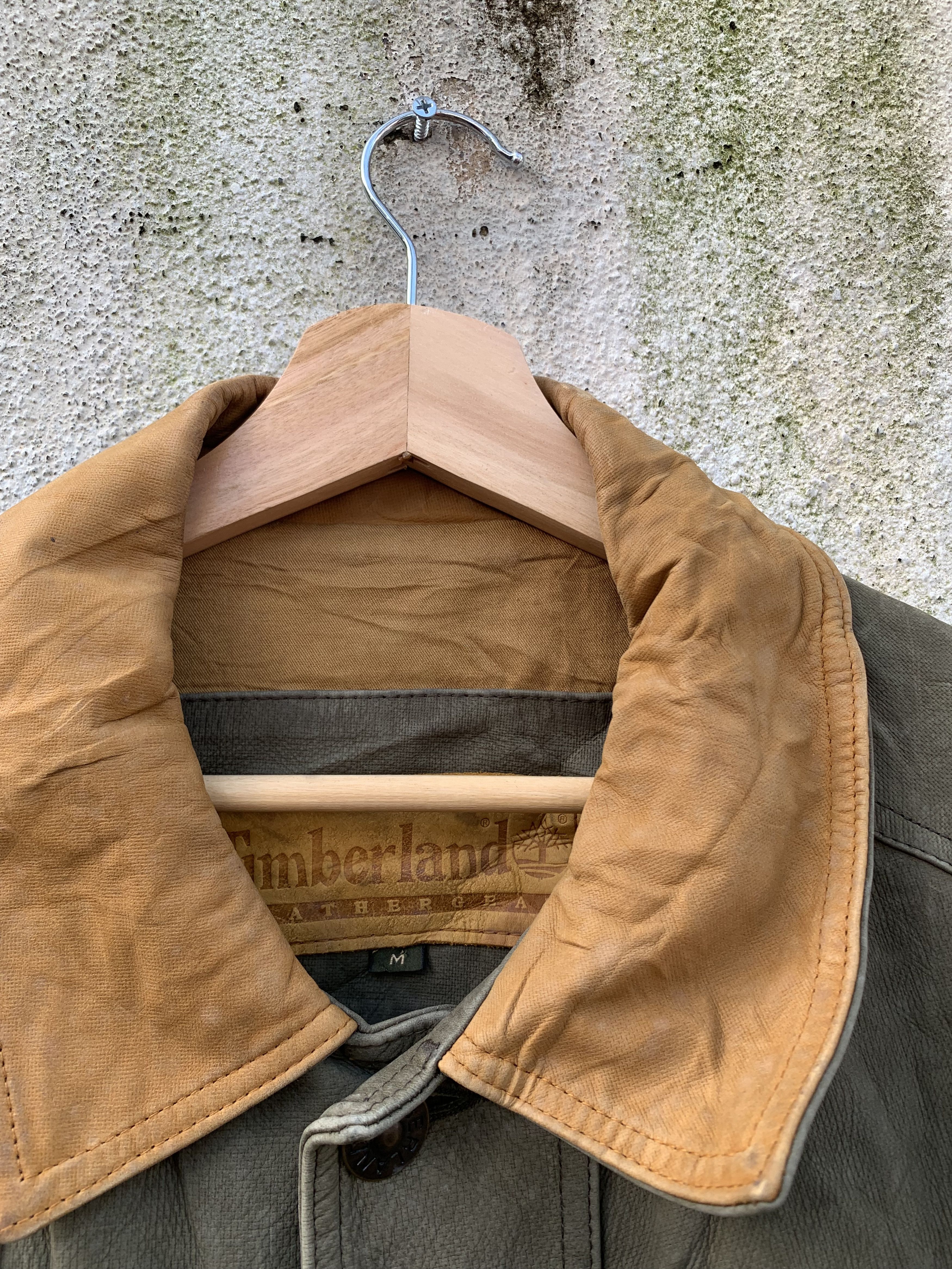 Timberland × Vintage Vintage Timberland Genuine Leather Cow Jacket Size US L / EU 52-54 / 3 - 3 Thumbnail
