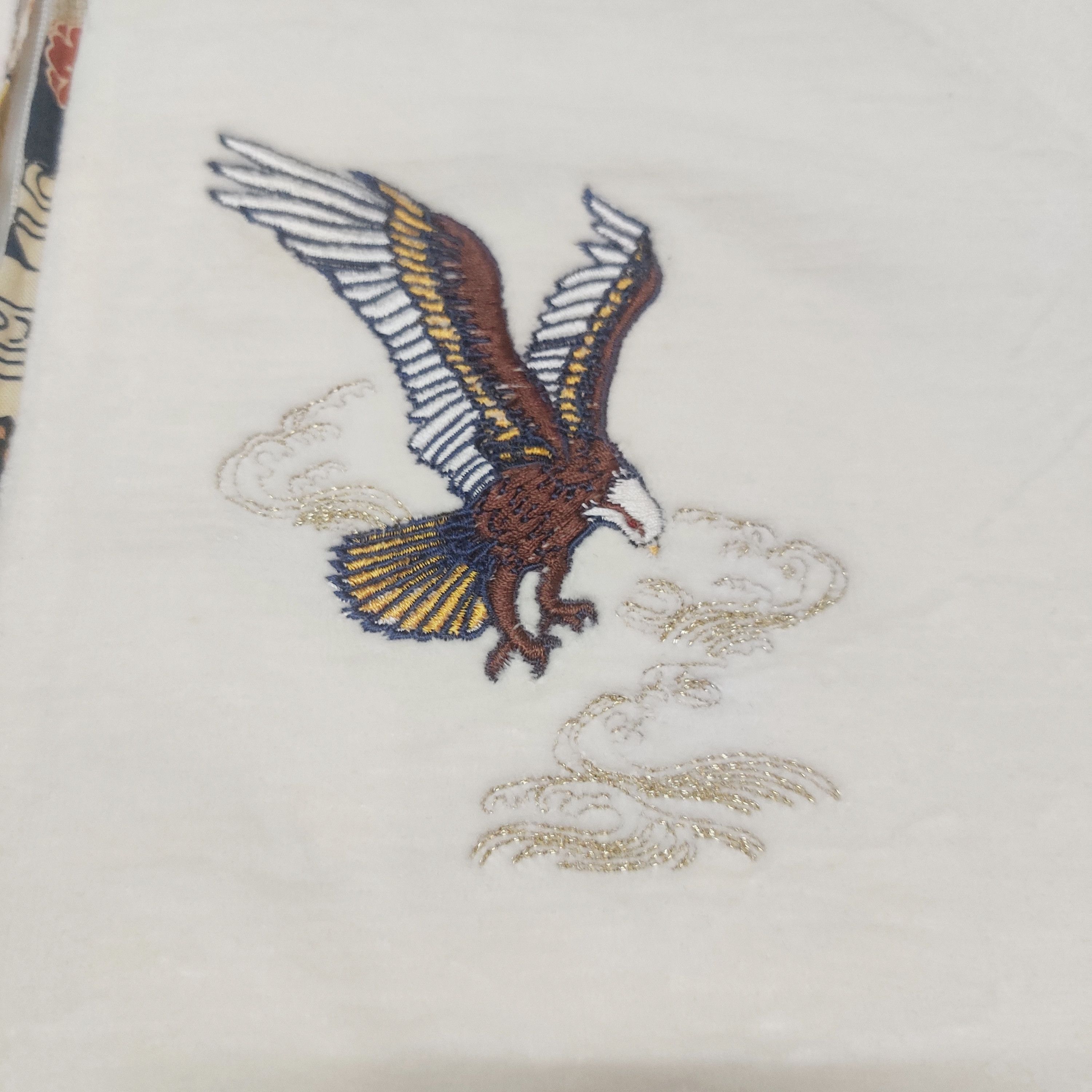 Japanese Brand Vintage Sukajan Eagle Embroidery Zipper Jacket Size US L / EU 52-54 / 3 - 6 Thumbnail