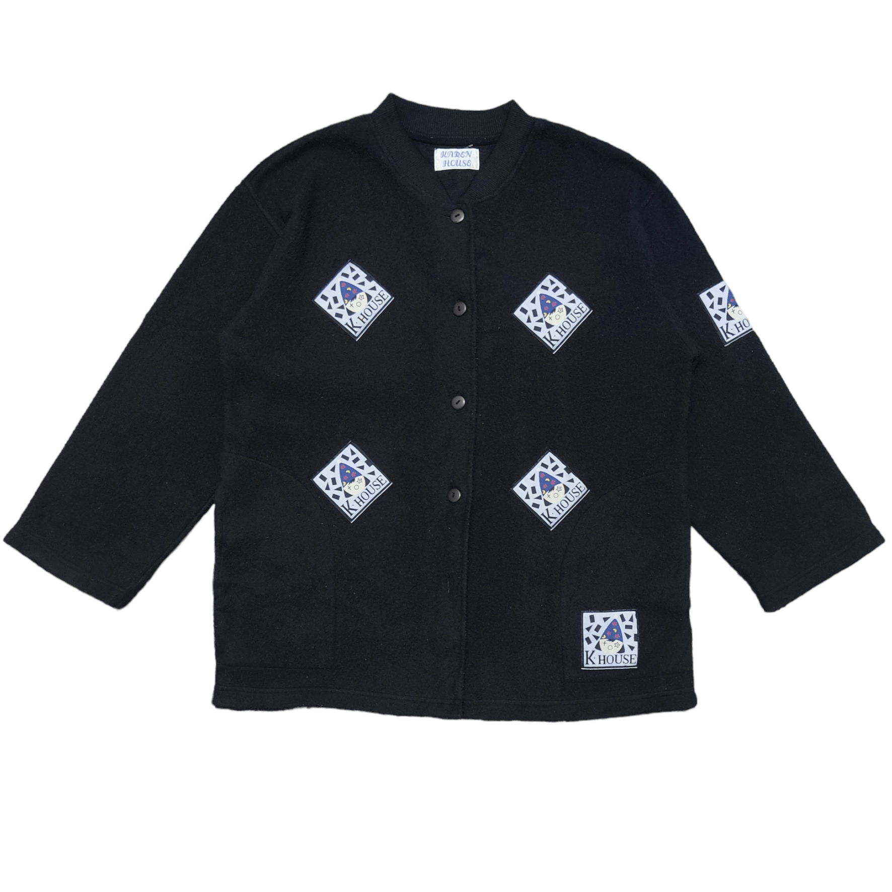 Japanese Brand Vintage Japanese Karen House Patch Work Fleece Jacket Size US L / EU 52-54 / 3 - 1 Thumbnail