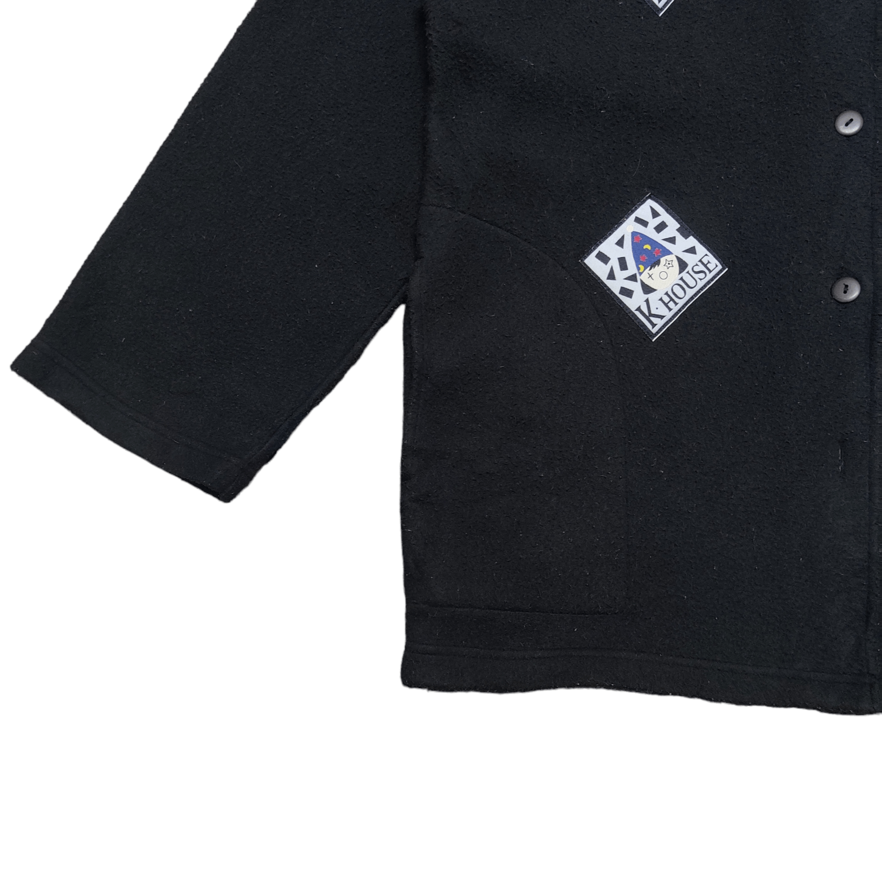 Japanese Brand Vintage Japanese Karen House Patch Work Fleece Jacket Size US L / EU 52-54 / 3 - 3 Thumbnail