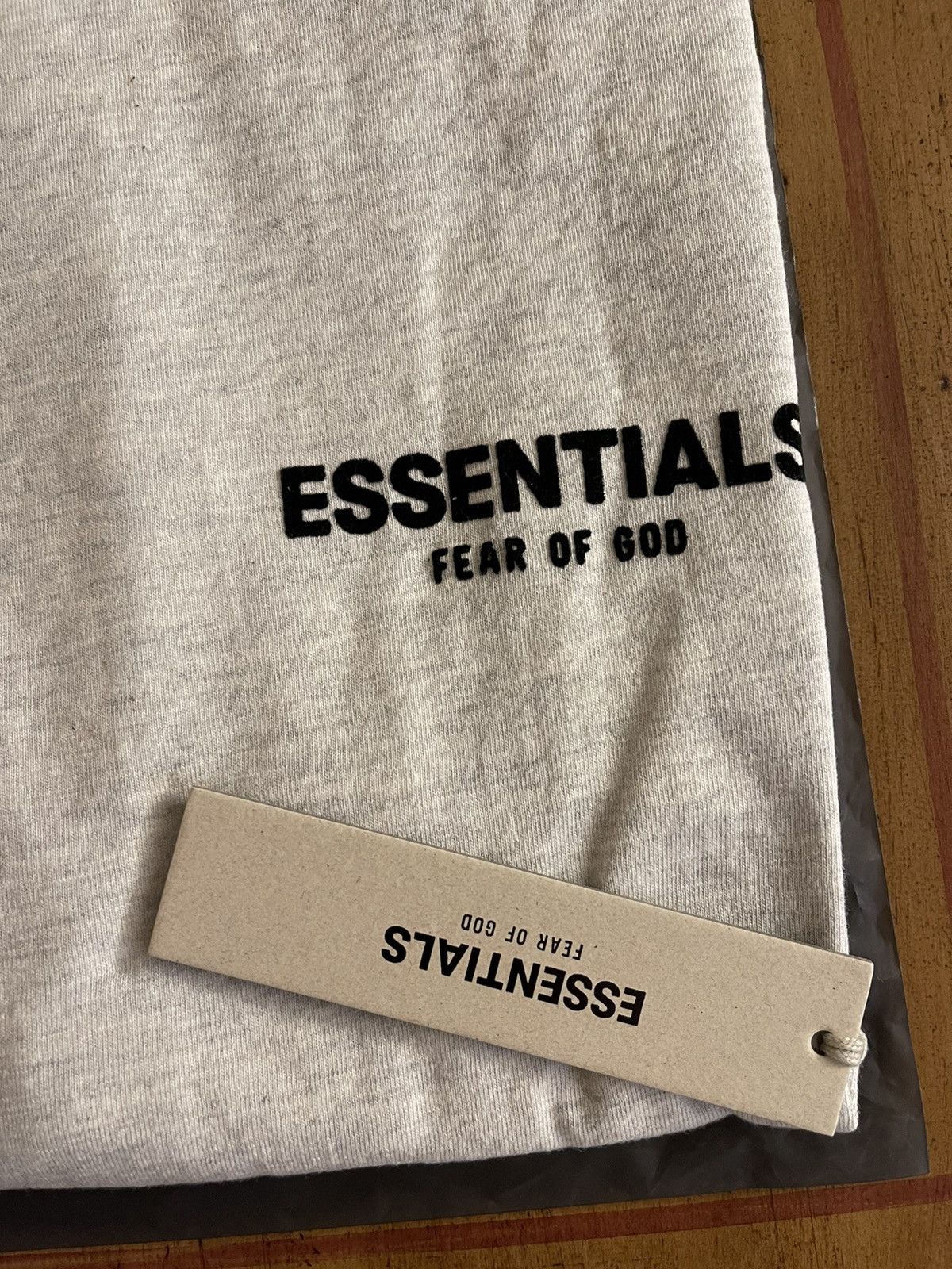 FOG × Fear of God × Pacsun FOG - Essentials Fear Of God Light Oatmeal T-Shirt Sz (XL) Size US XL / EU 56 / 4 - 2 Thumbnail