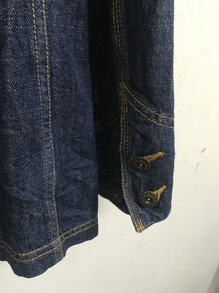 Karl Helmut × Pink House Old KARL HELMUT Japan Spell Out Patches Denim Chore Jacket Size US L / EU 52-54 / 3 - 4 Thumbnail