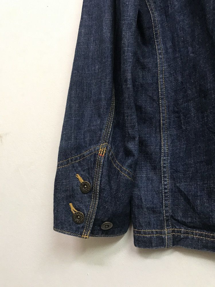 Karl Helmut × Pink House Old KARL HELMUT Japan Spell Out Patches Denim Chore Jacket Size US L / EU 52-54 / 3 - 3 Thumbnail