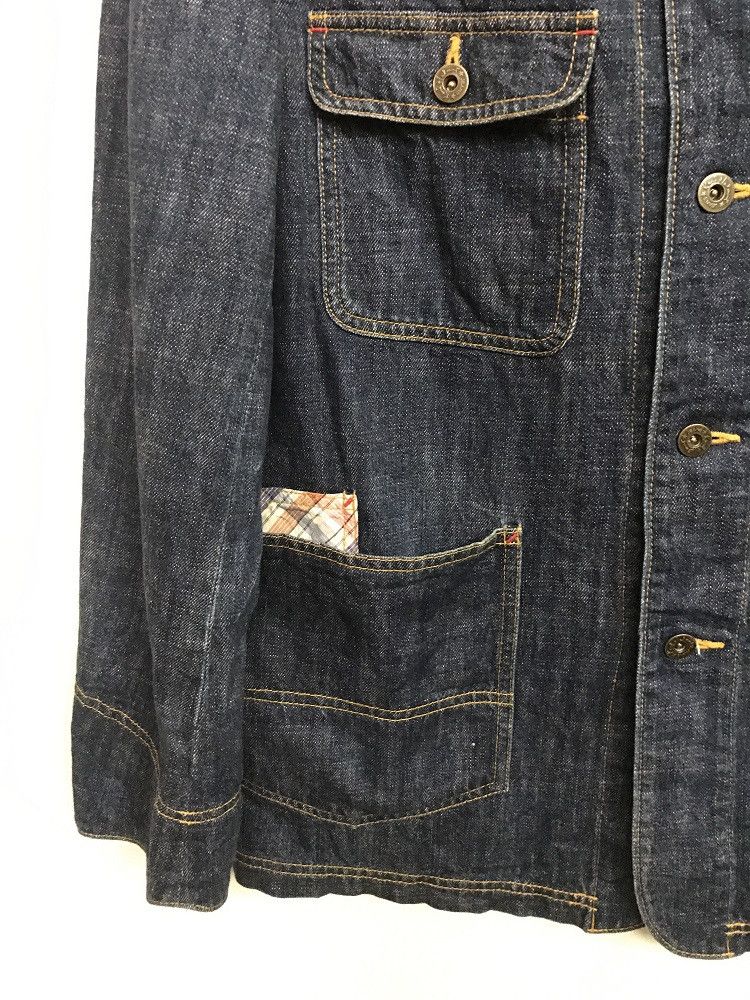 Karl Helmut × Pink House Old KARL HELMUT Japan Spell Out Patches Denim Chore Jacket Size US L / EU 52-54 / 3 - 10 Thumbnail