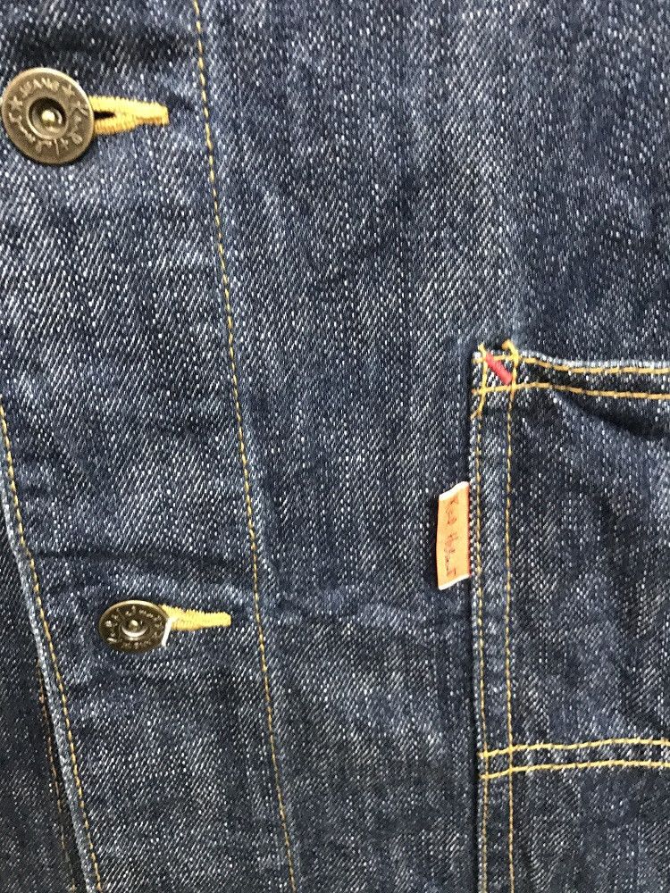 Karl Helmut × Pink House Old KARL HELMUT Japan Spell Out Patches Denim Chore Jacket Size US L / EU 52-54 / 3 - 9 Thumbnail