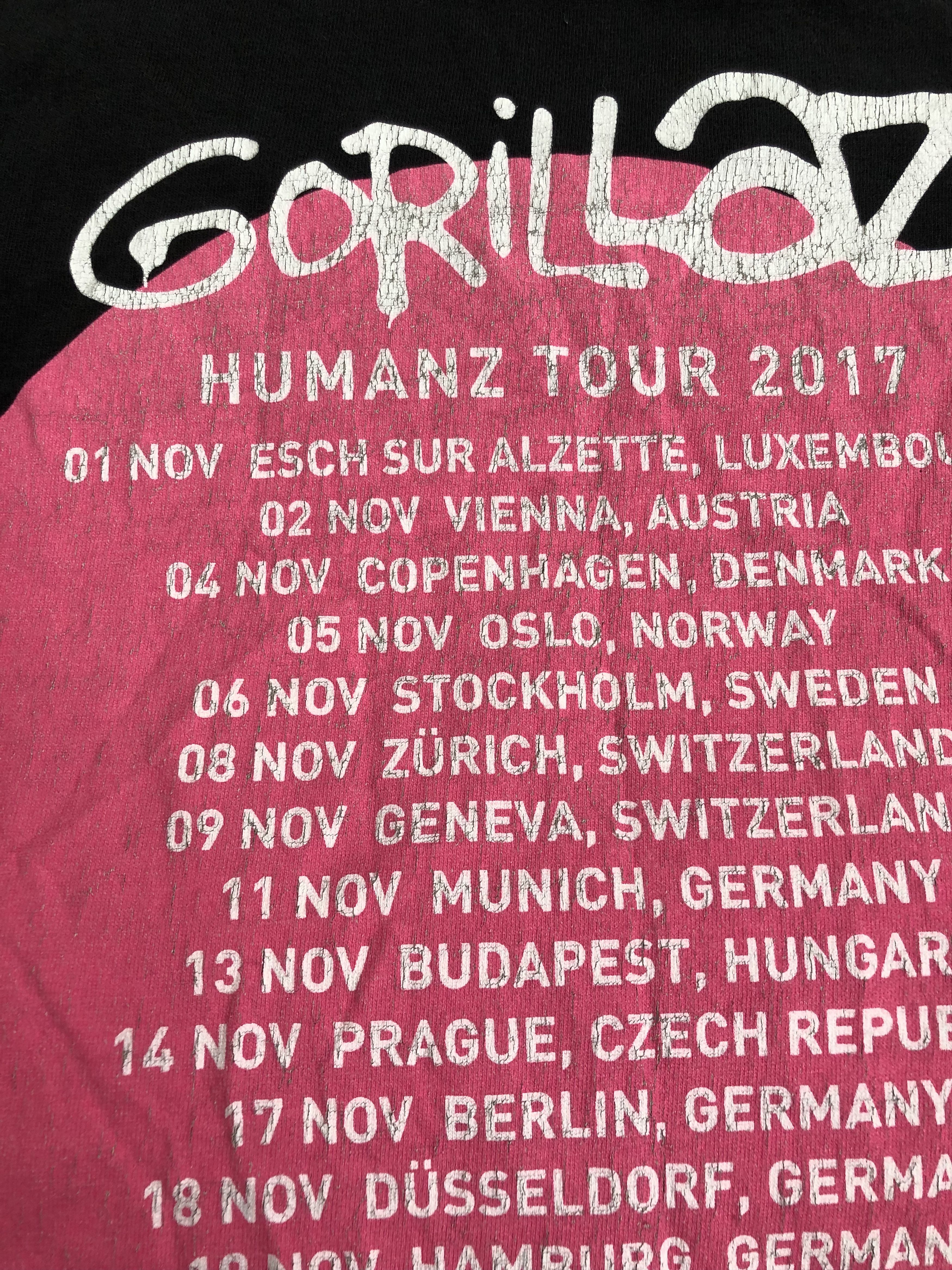 Band Tees Vintage 2017 Gorillaz (Daft Punk Arctic Monkeys De La Soul) Size US M / EU 48-50 / 2 - 7 Thumbnail