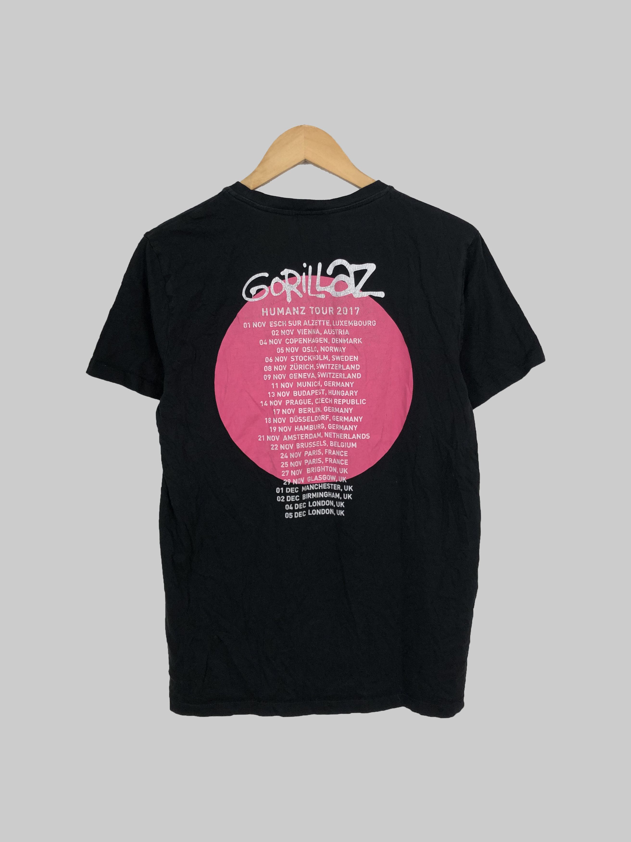 Band Tees Vintage 2017 Gorillaz (Daft Punk Arctic Monkeys De La Soul) Size US M / EU 48-50 / 2 - 2 Thumbnail