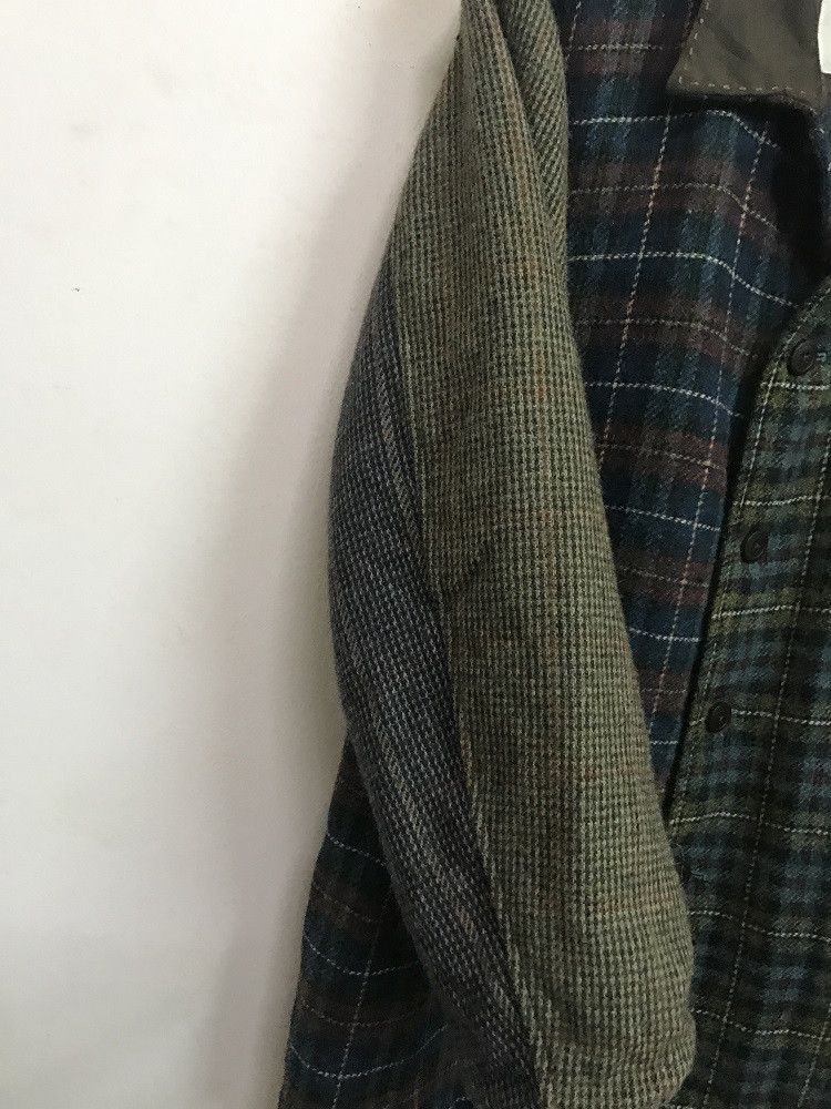 Karl Helmut × Pink House KARL HELMUT Japan Patchwork Plaid 100% Wool Jacket Coat Size US L / EU 52-54 / 3 - 9 Thumbnail