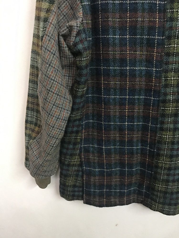 Karl Helmut × Pink House KARL HELMUT Japan Patchwork Plaid 100% Wool Jacket Coat Size US L / EU 52-54 / 3 - 16 Thumbnail