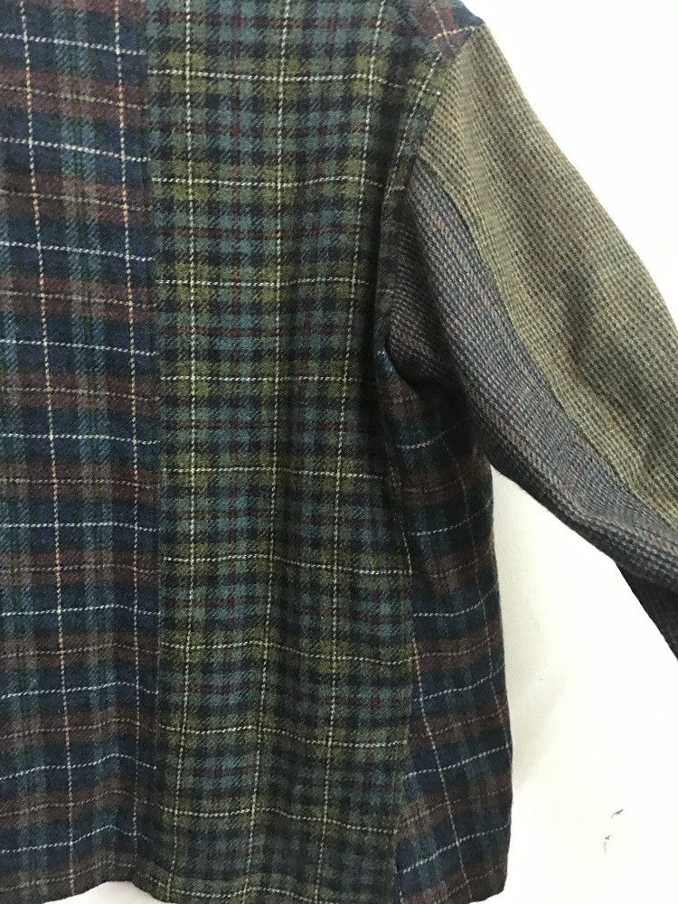 Karl Helmut × Pink House KARL HELMUT Japan Patchwork Plaid 100% Wool Jacket Coat Size US L / EU 52-54 / 3 - 13 Thumbnail