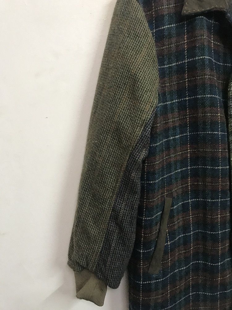 Karl Helmut × Pink House KARL HELMUT Japan Patchwork Plaid 100% Wool Jacket Coat Size US L / EU 52-54 / 3 - 8 Thumbnail