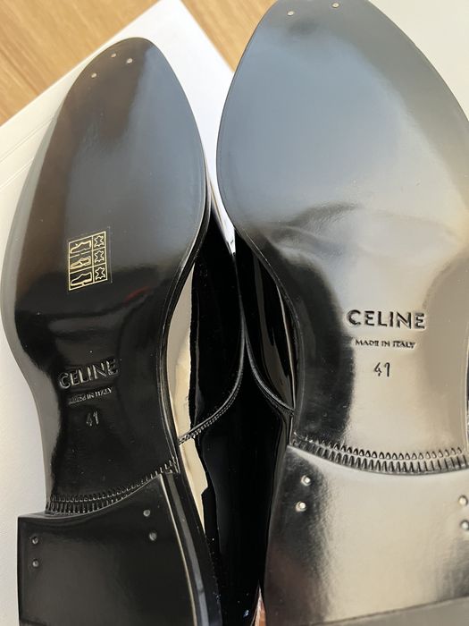 Celine Celine Drugstore derby patent leather shoes | Grailed