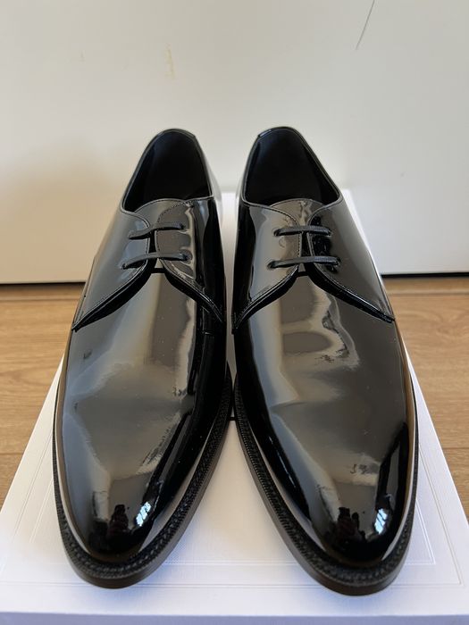 Celine Celine Drugstore derby patent leather shoes | Grailed