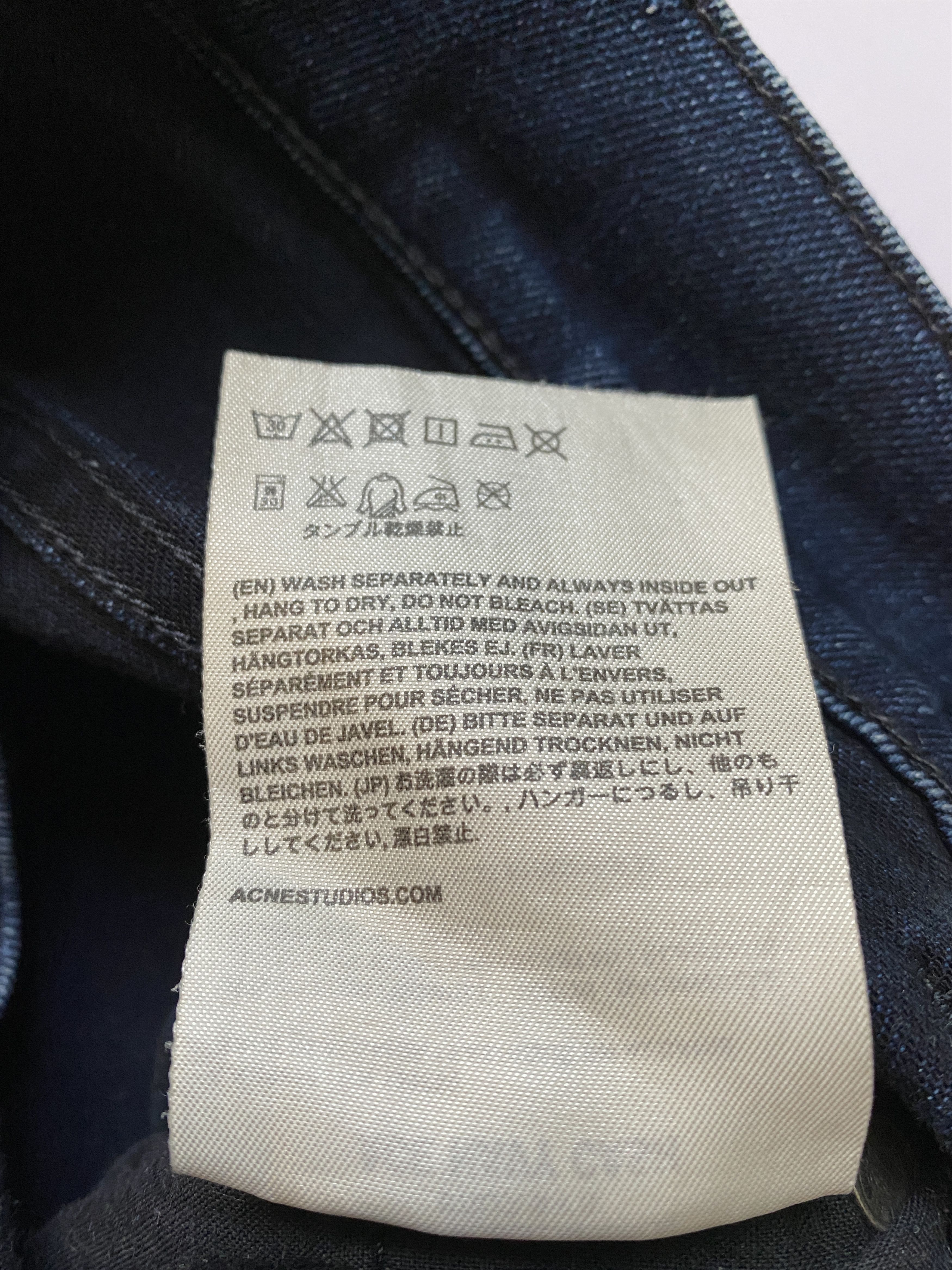 Acne Studios ⚡️QUICK SALE⚡️Acne Studios Women navy blue Jeans Size 29" - 5 Thumbnail